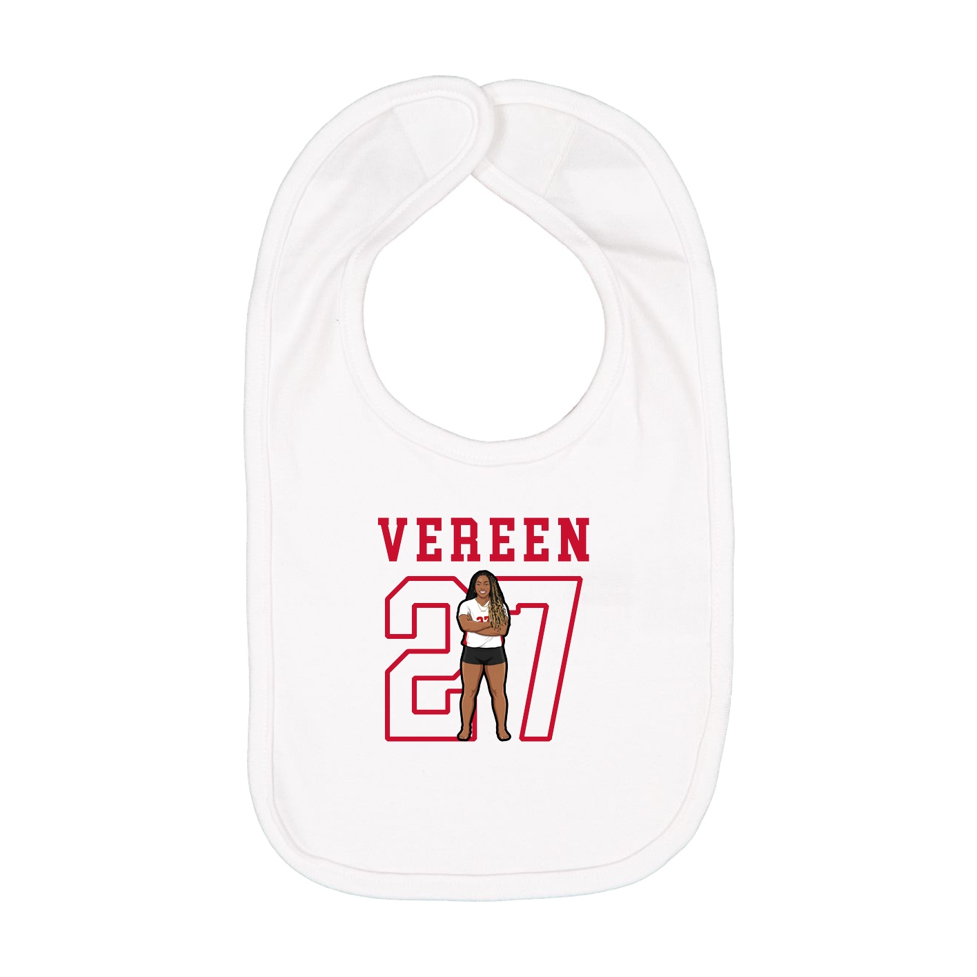 Infant Bib — Shirsey in White