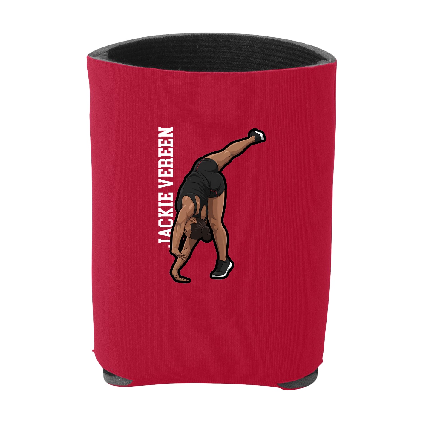 Can Holder — Name Vertical in Red