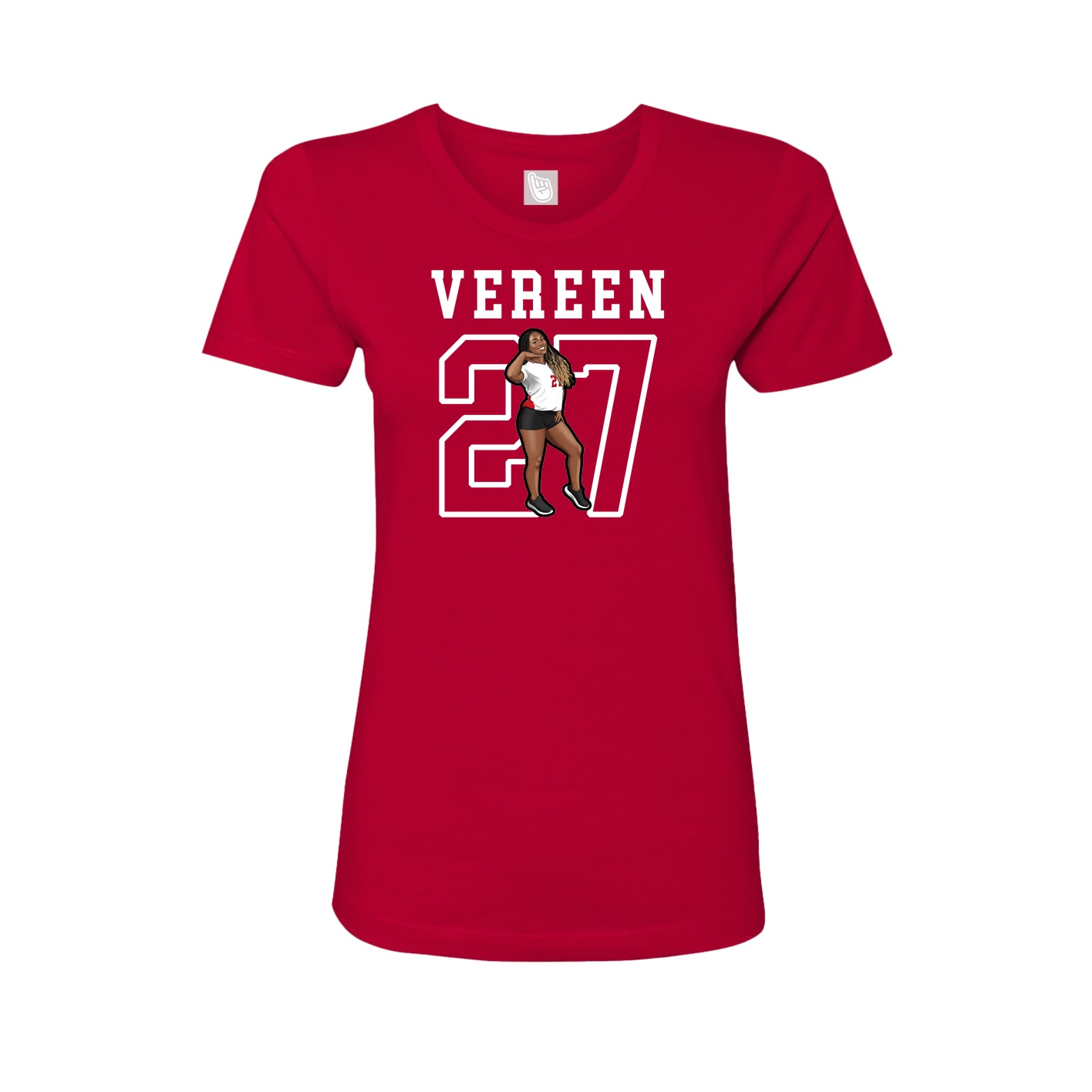 Fitted Women's Tee — Shirsey in Red
