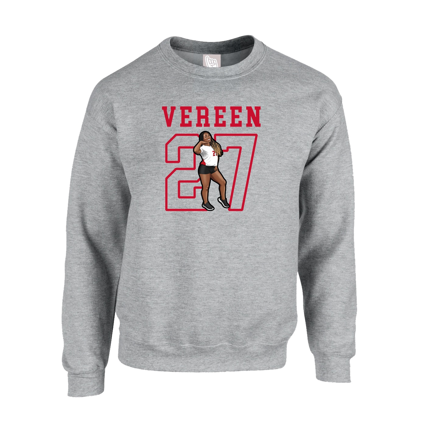 Fleece Crew — Shirsey in Grey