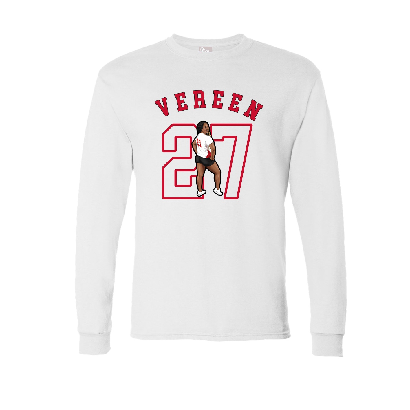 Long Sleeve Tee — Shirsey Arch in White
