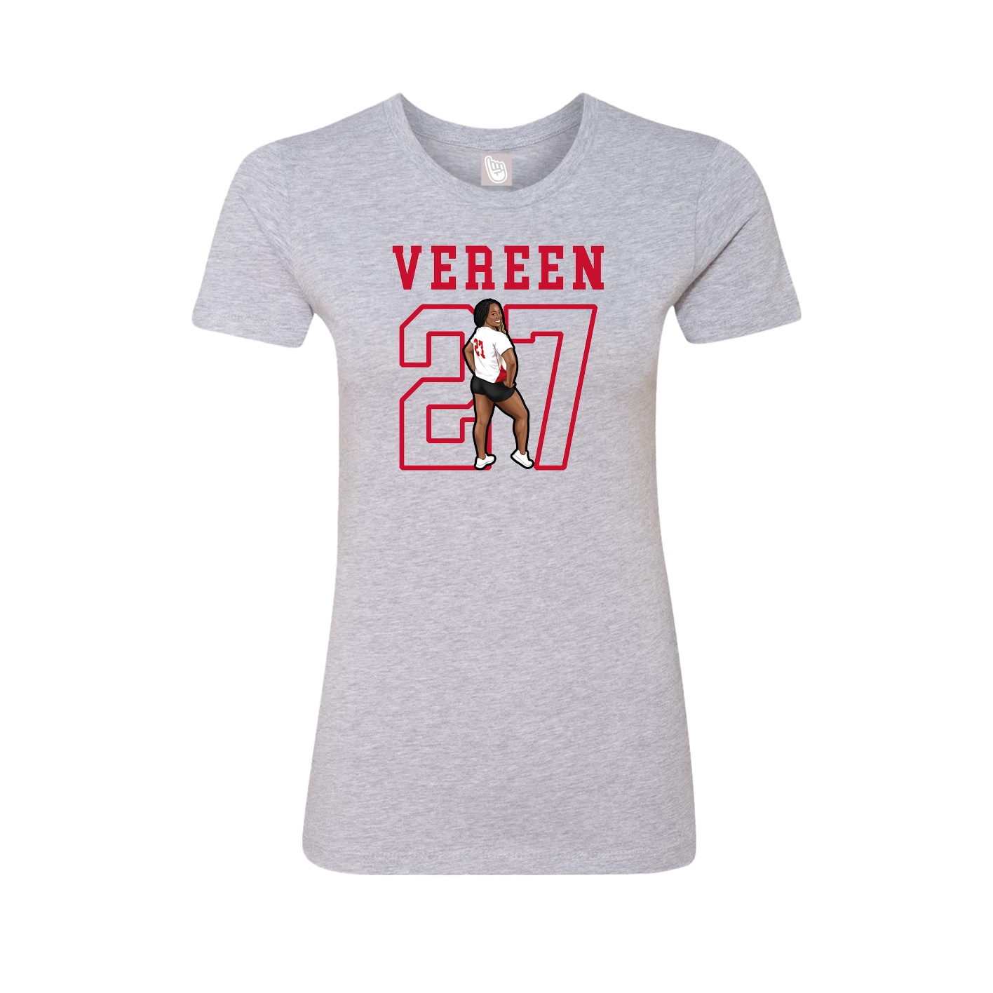 Fitted Women's Tee — Shirsey in Grey