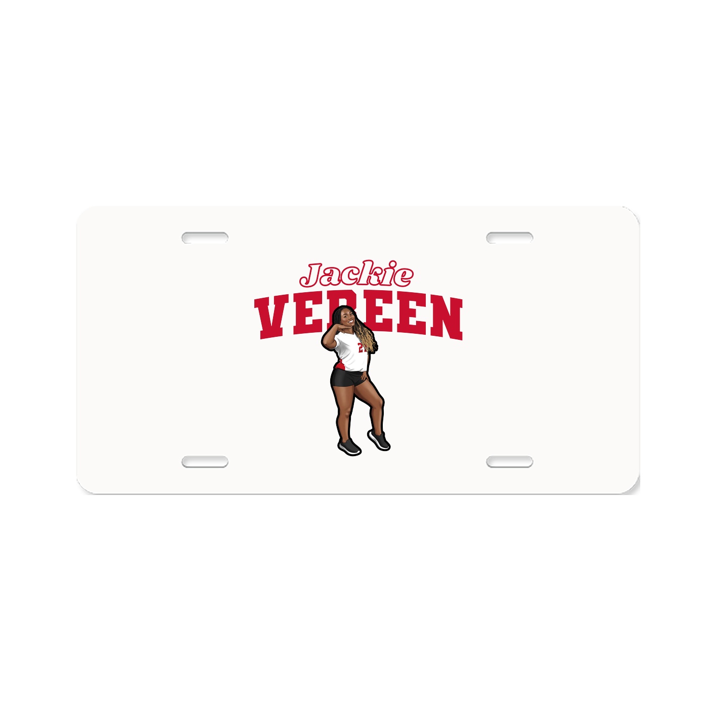 License Plate — Name Arch in Classic