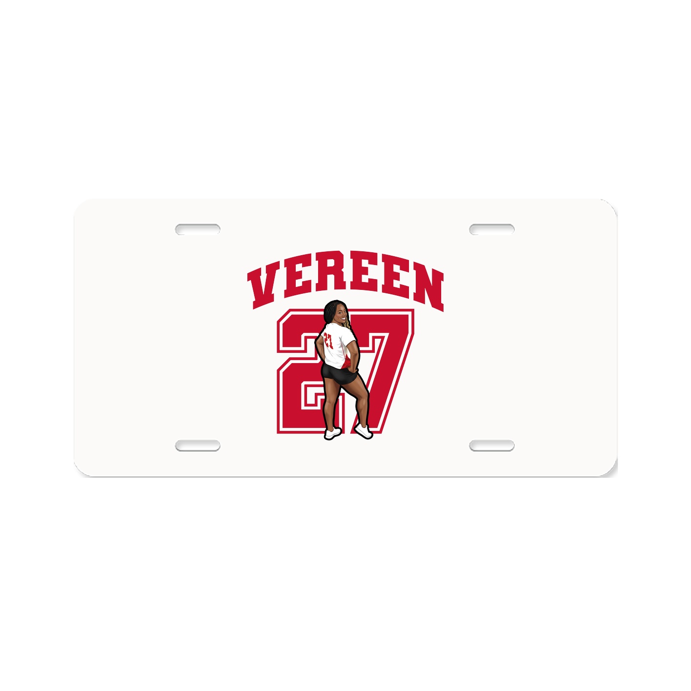 License Plate — Number in Classic