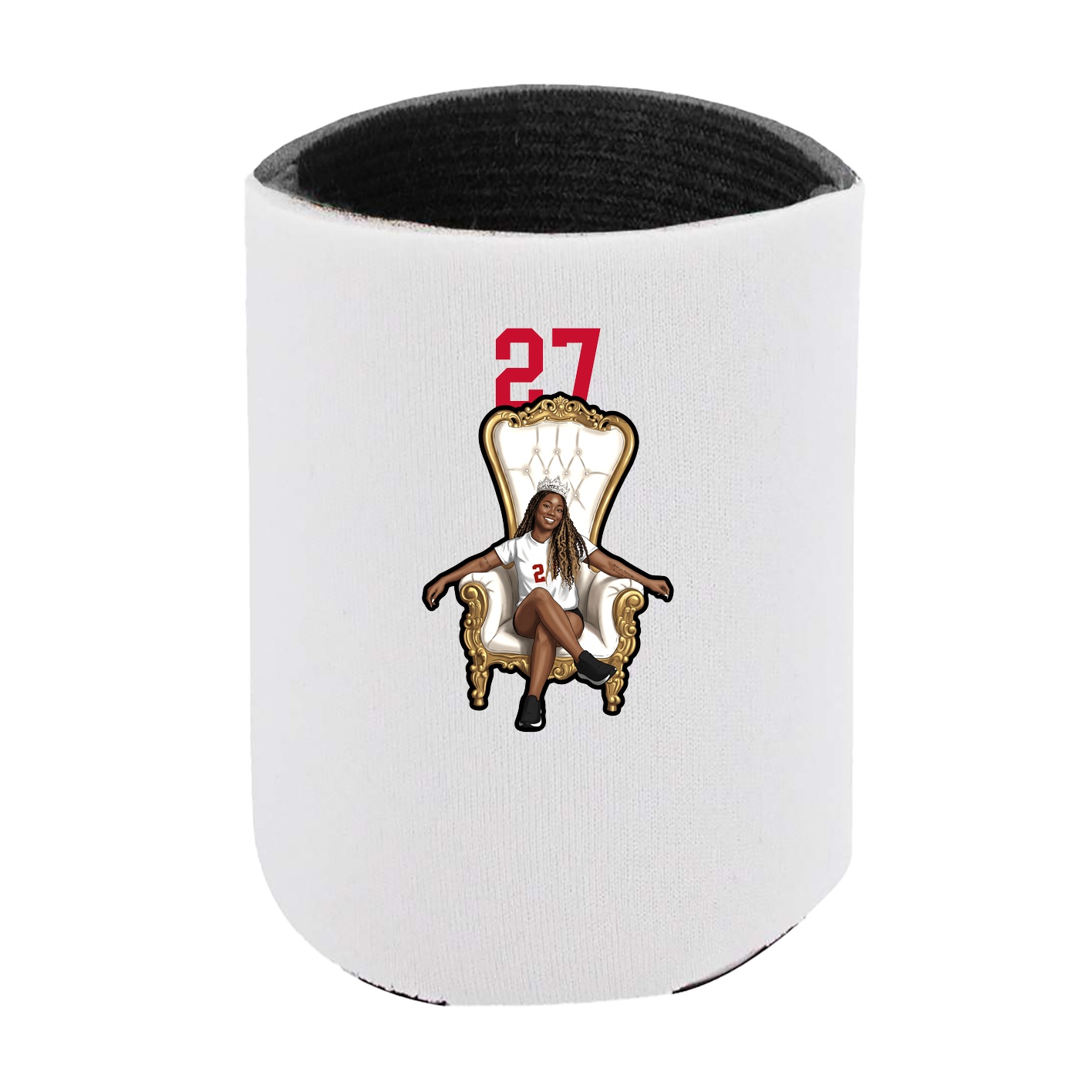 Can Holder — Number Top in White