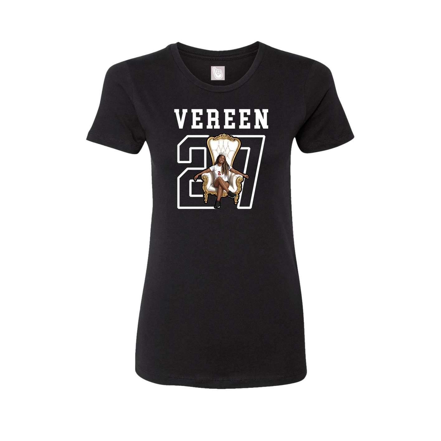 Fitted Women's Tee — Shirsey in Black