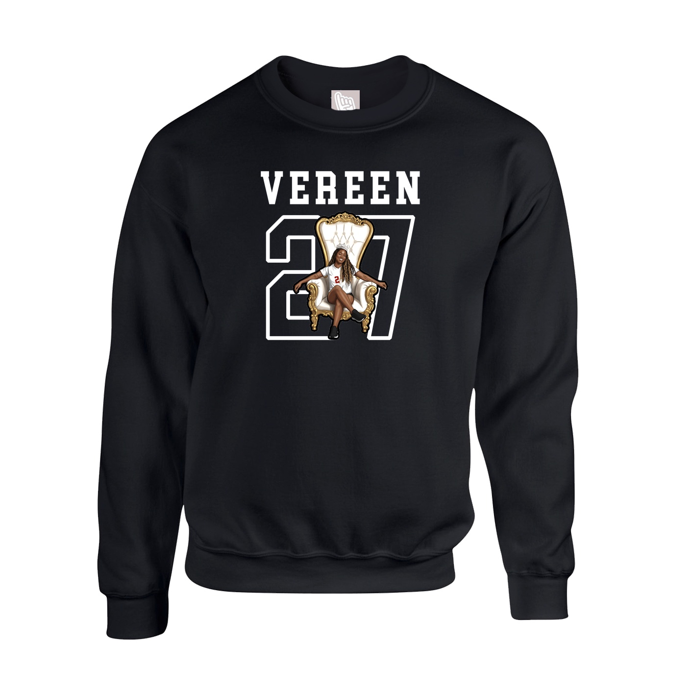 Fleece Crew — Shirsey in Black