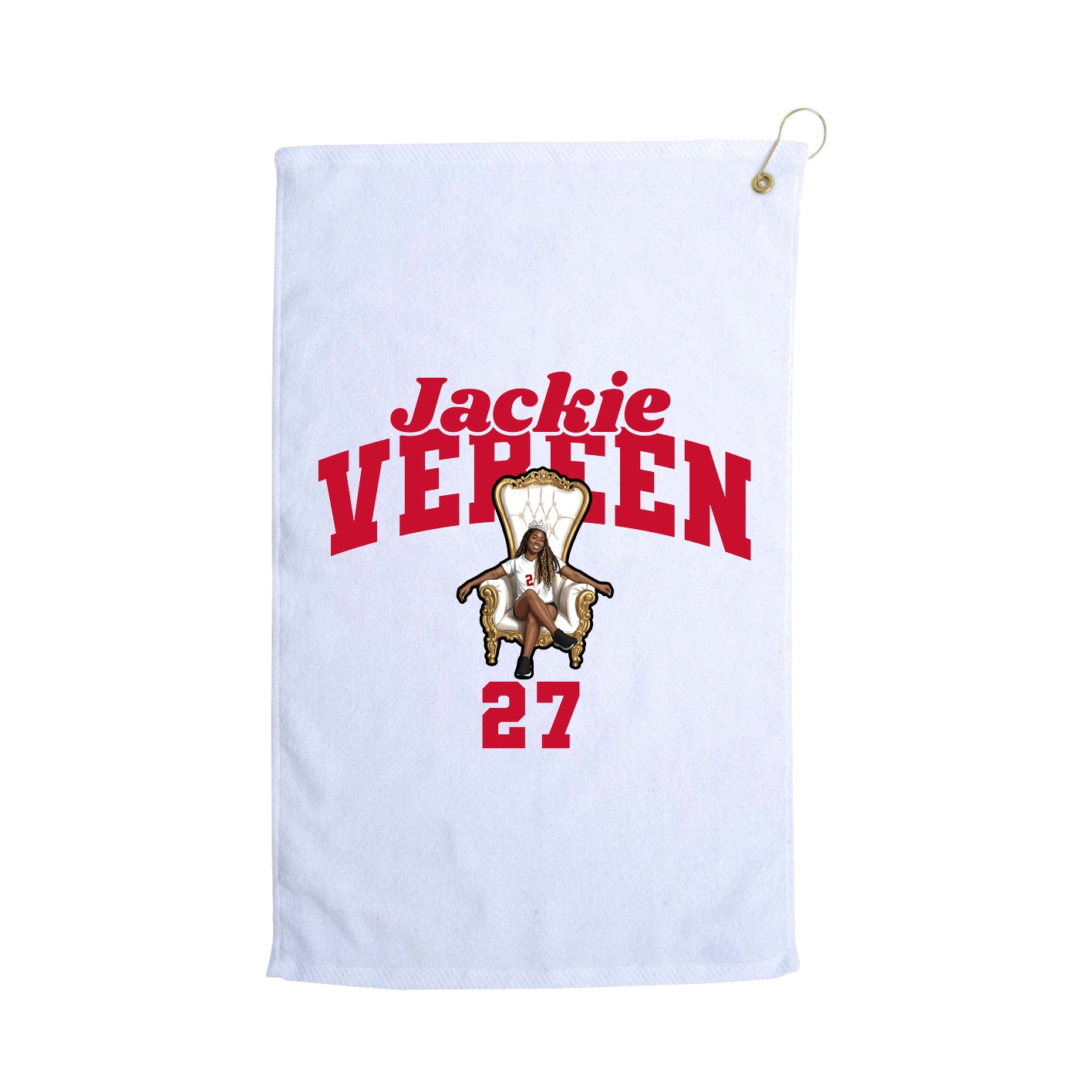 Golf Towel — Signature Arch in White
