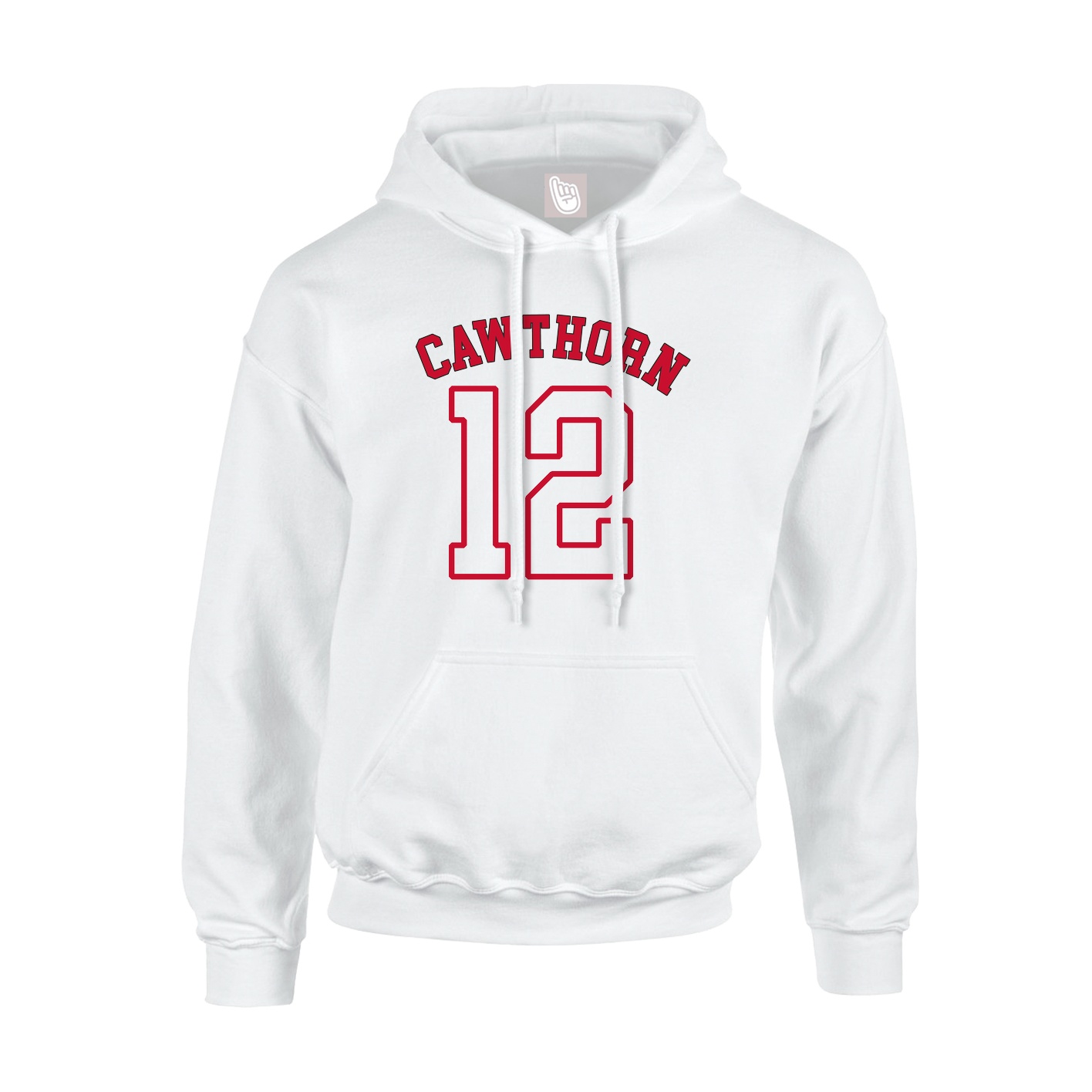 Youth Hoodie — Shirsey Arch in White