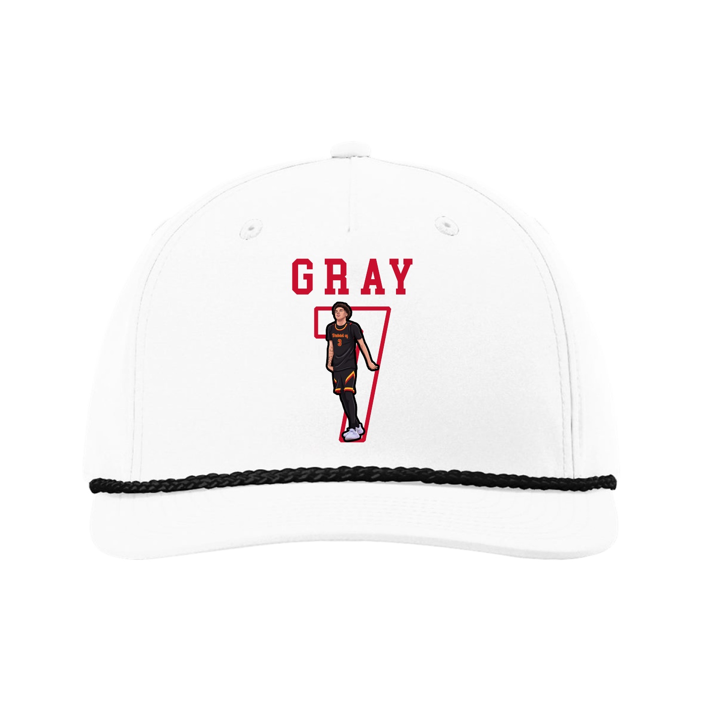 Five-Panel Classic Rope Cap — Shirsey in White