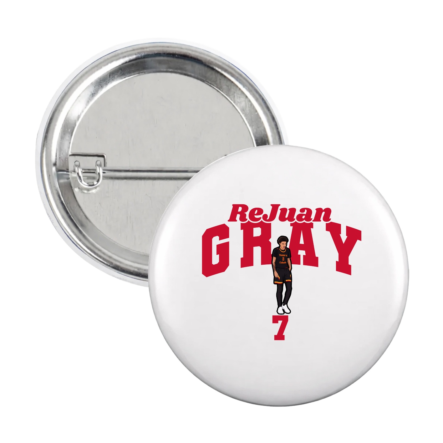 Game Day Button — Signature Arch in White