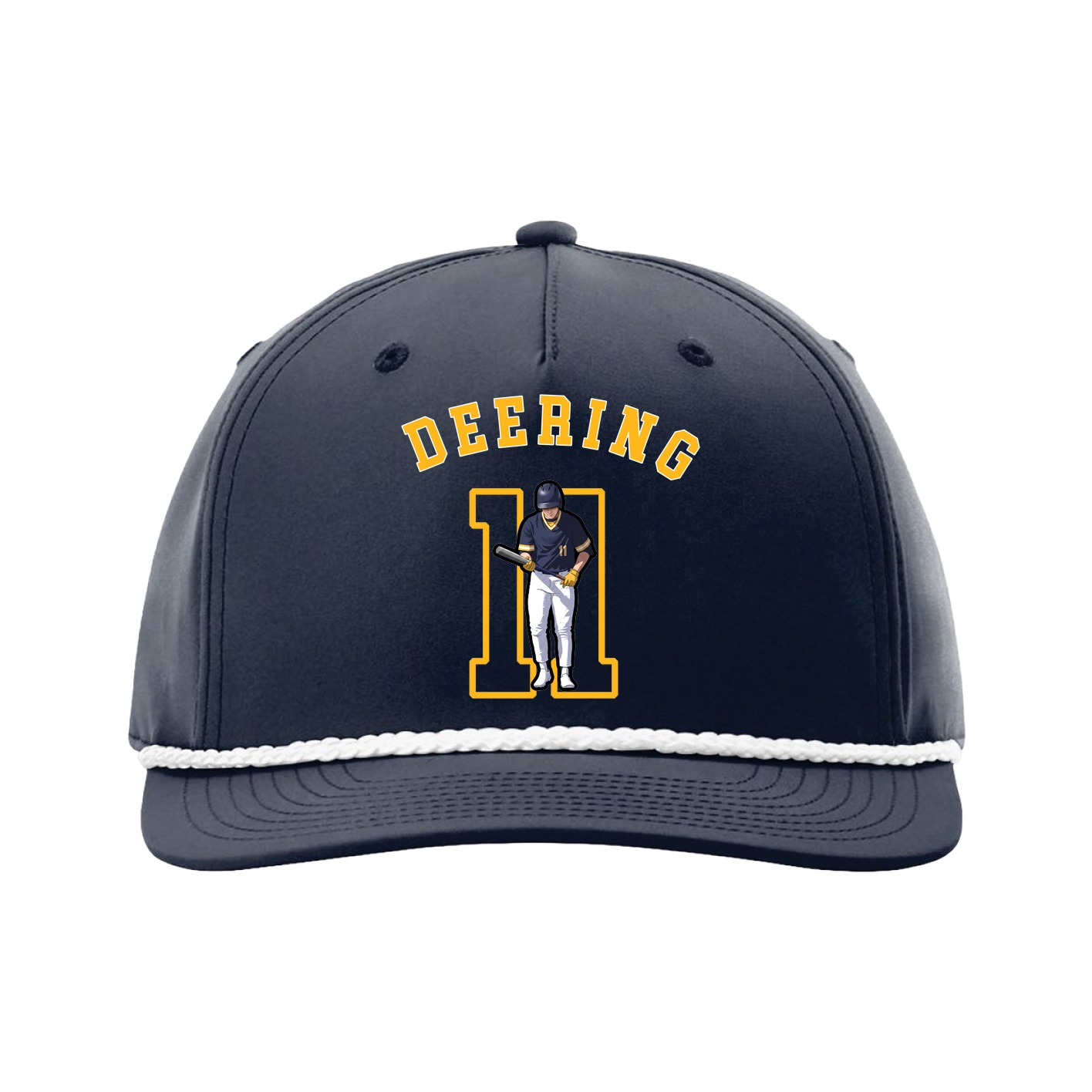 Five-Panel Classic Rope Cap — Shirsey Arch in Navy