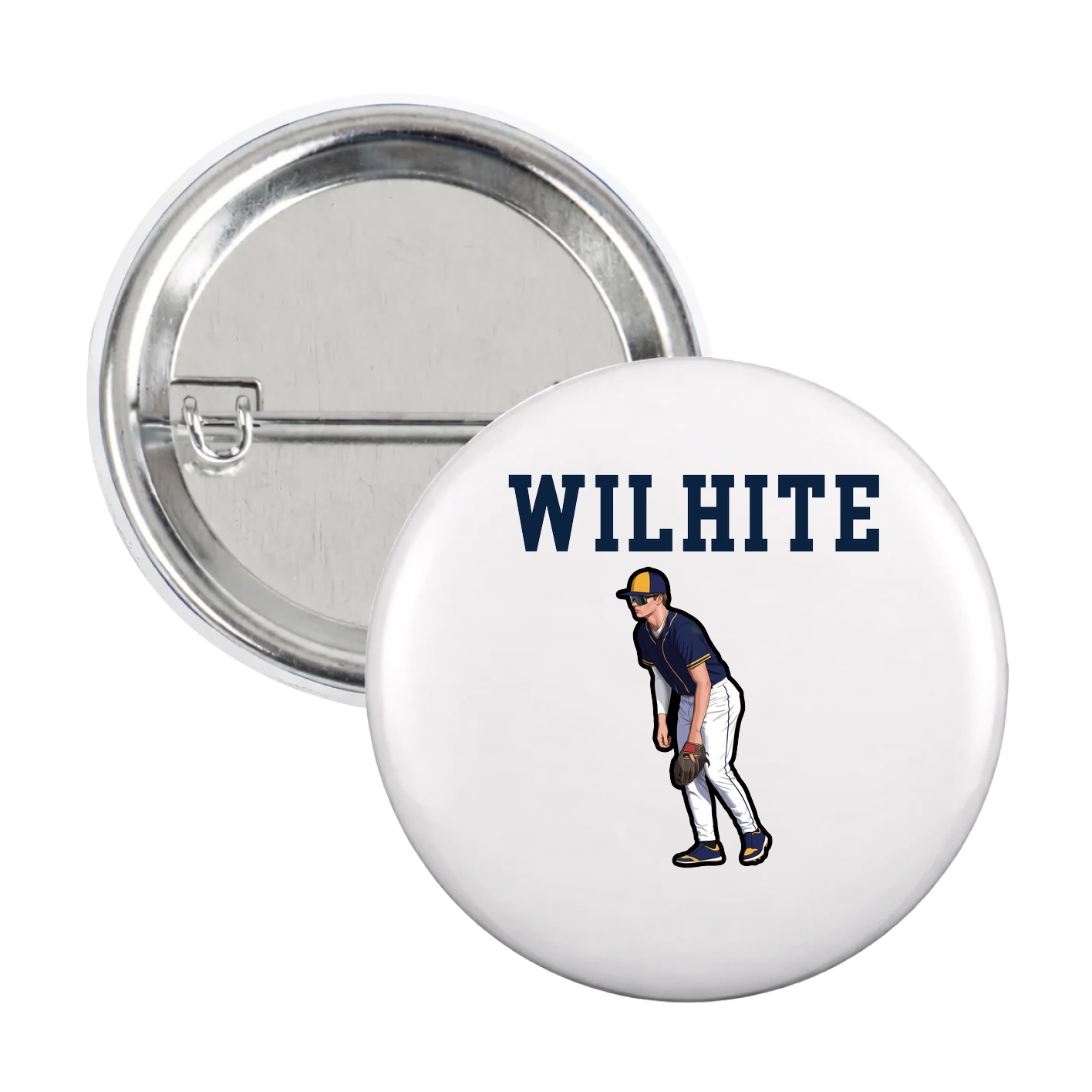 Game Day Button — Shirsey in White