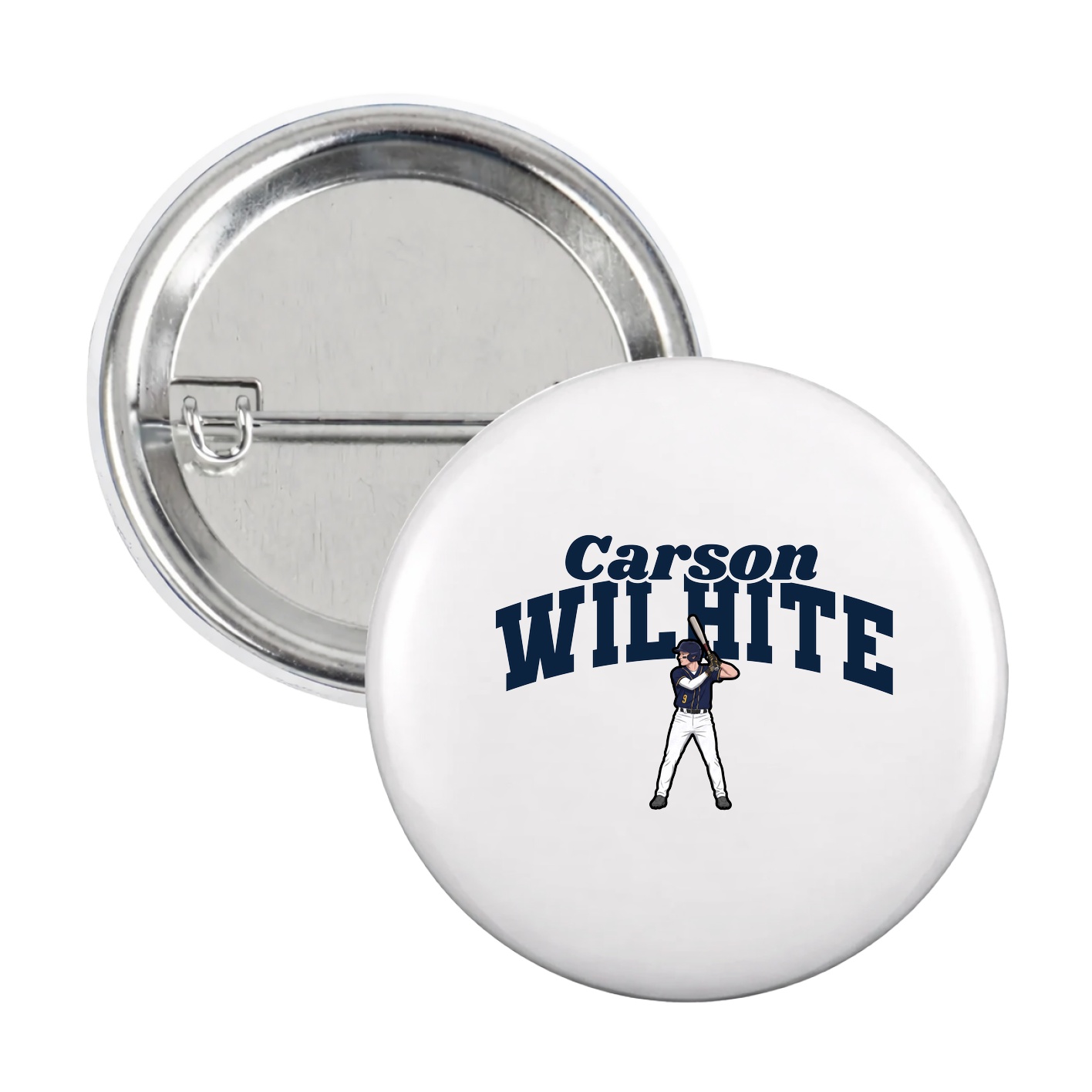 Game Day Button — Signature Arch in White