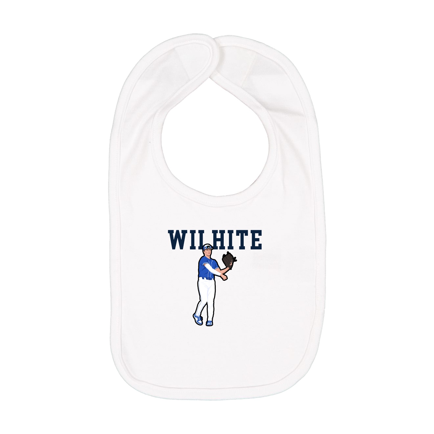 Infant Bib — Shirsey in White