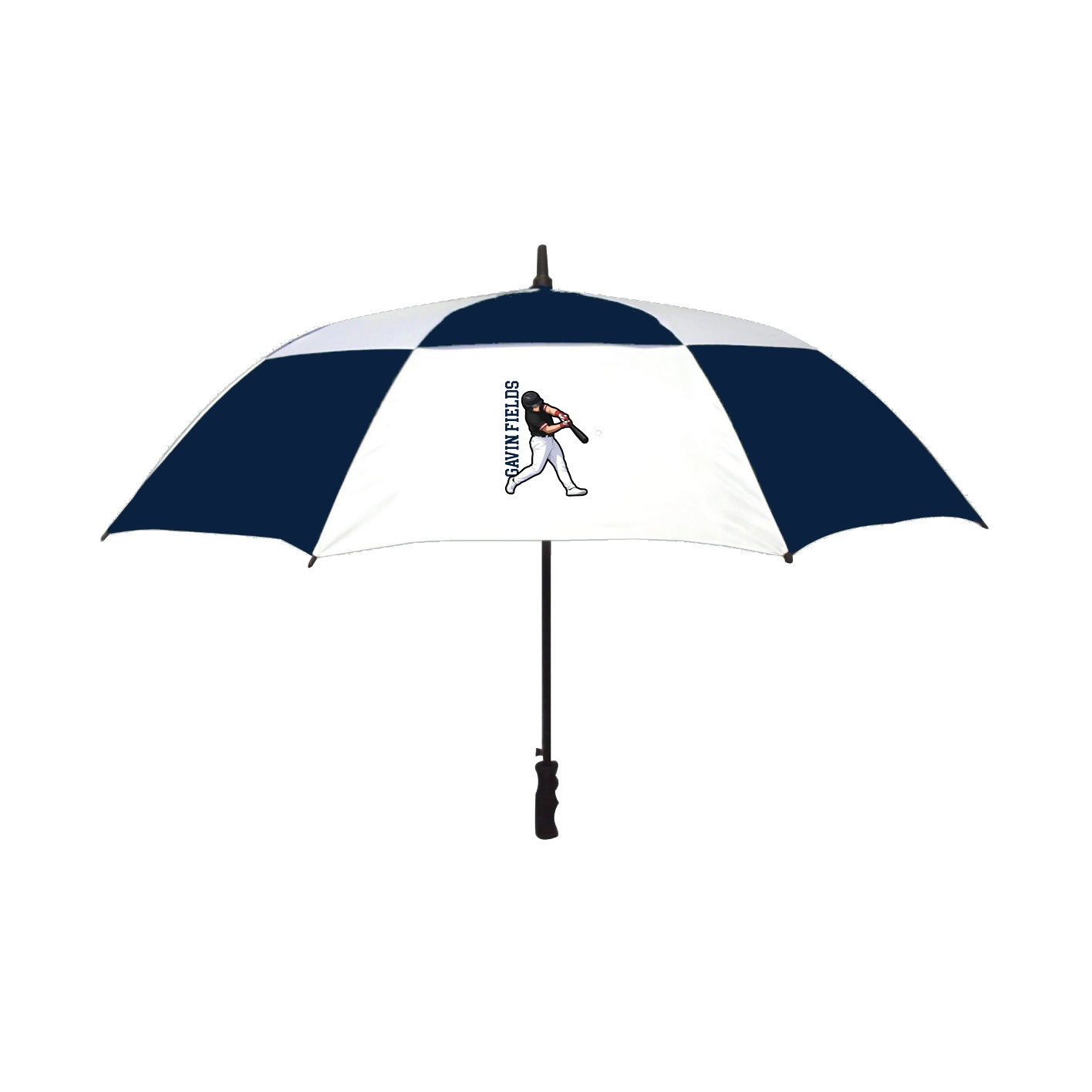 Golf Umbrella — Name Vertical in Navy