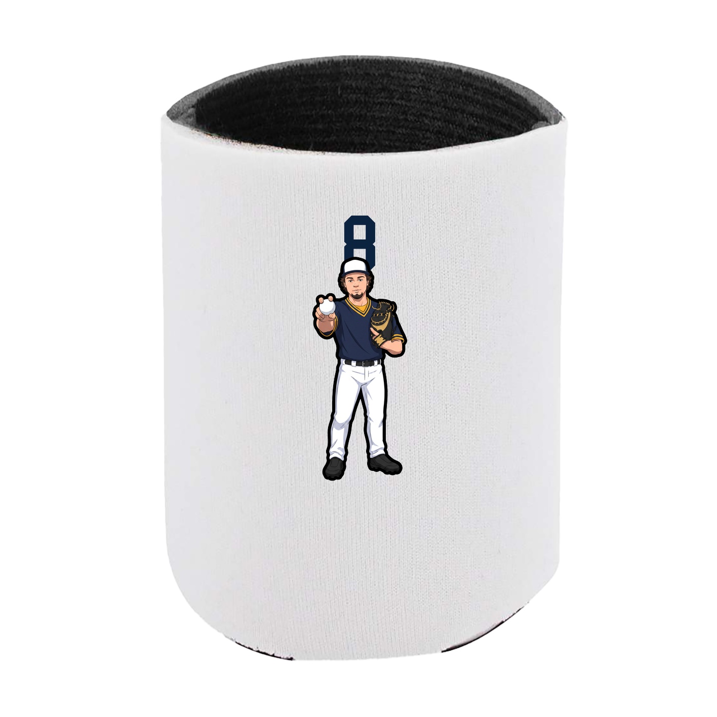 Can Holder — Number Top in White