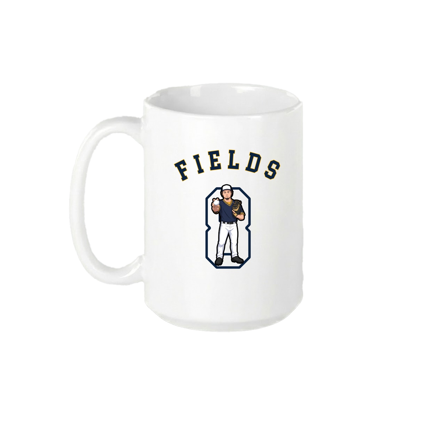 15oz Coffee Mug — Shirsey Arch in White