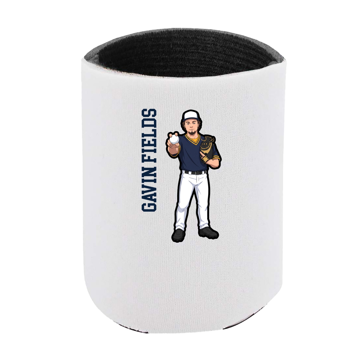 Can Holder — Name Vertical in White