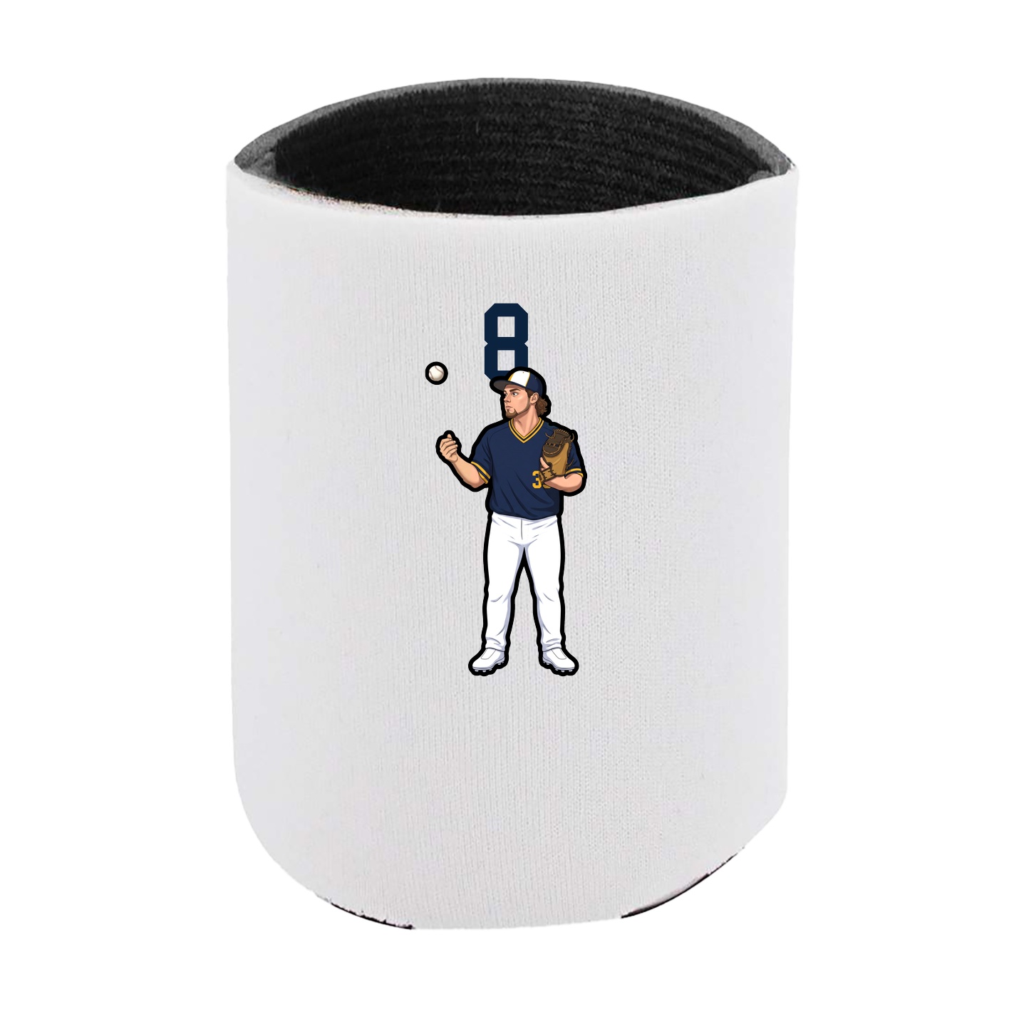 Can Holder — Number Top in White