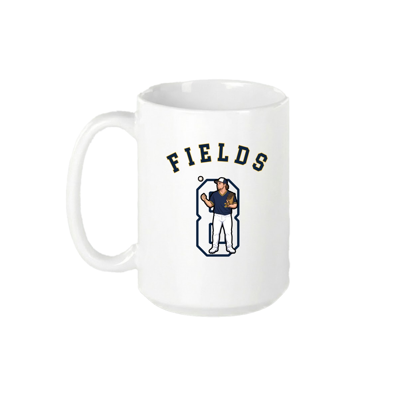 15oz Coffee Mug — Shirsey Arch in White