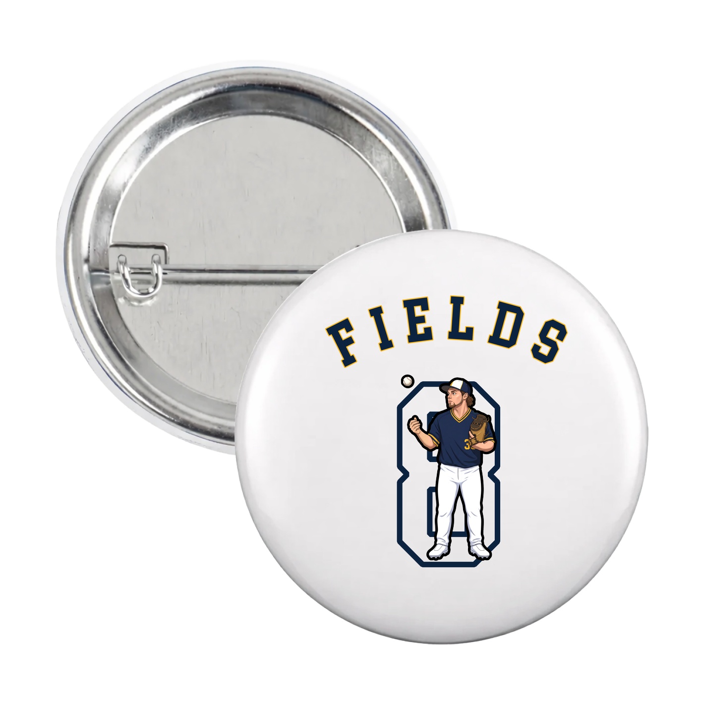 Game Day Button — Shirsey Arch in White
