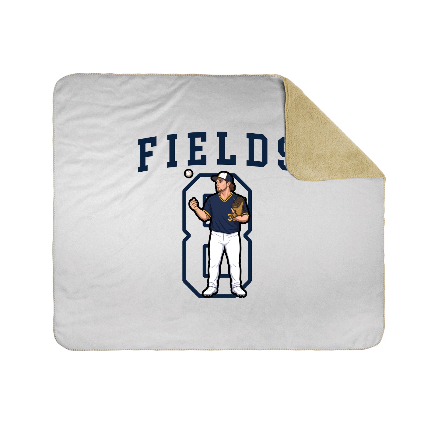 Throw Blanket — Shirsey in White