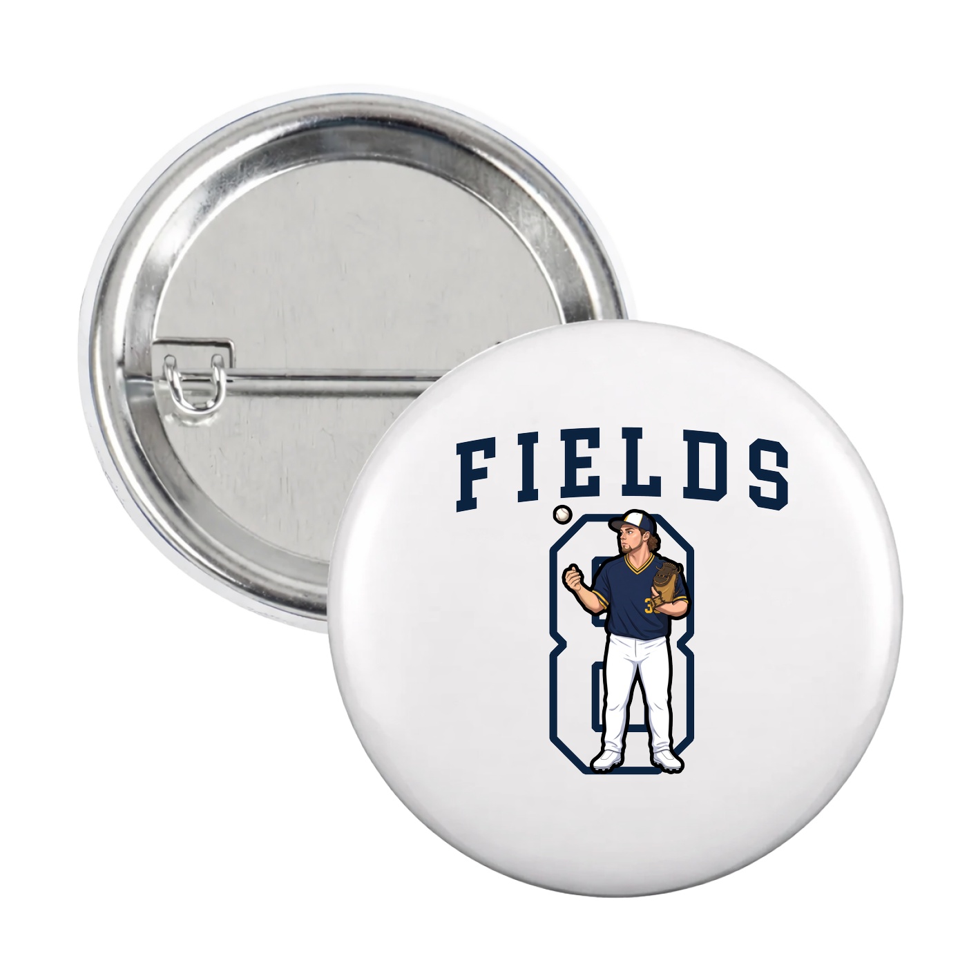 Game Day Button — Shirsey in White