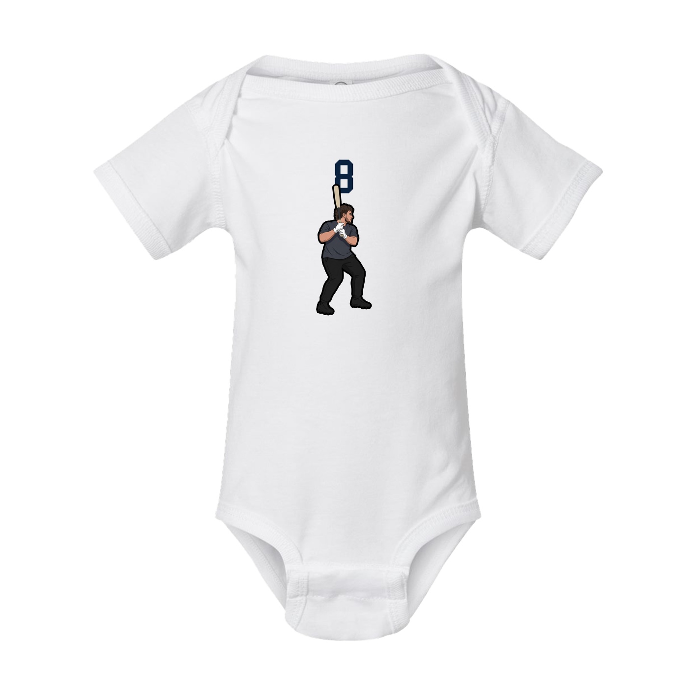 Baby Onesie — Number Top in White