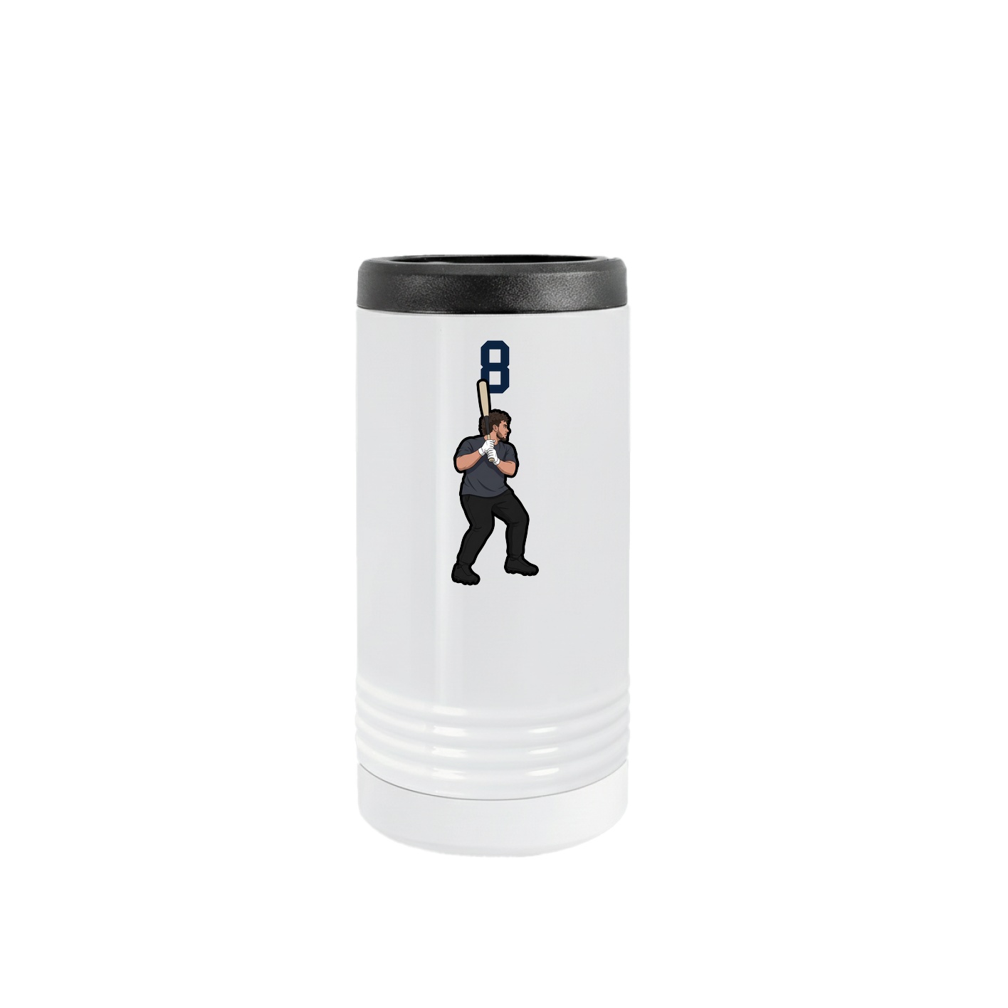 Slim Beverage Holder — Number Top in White