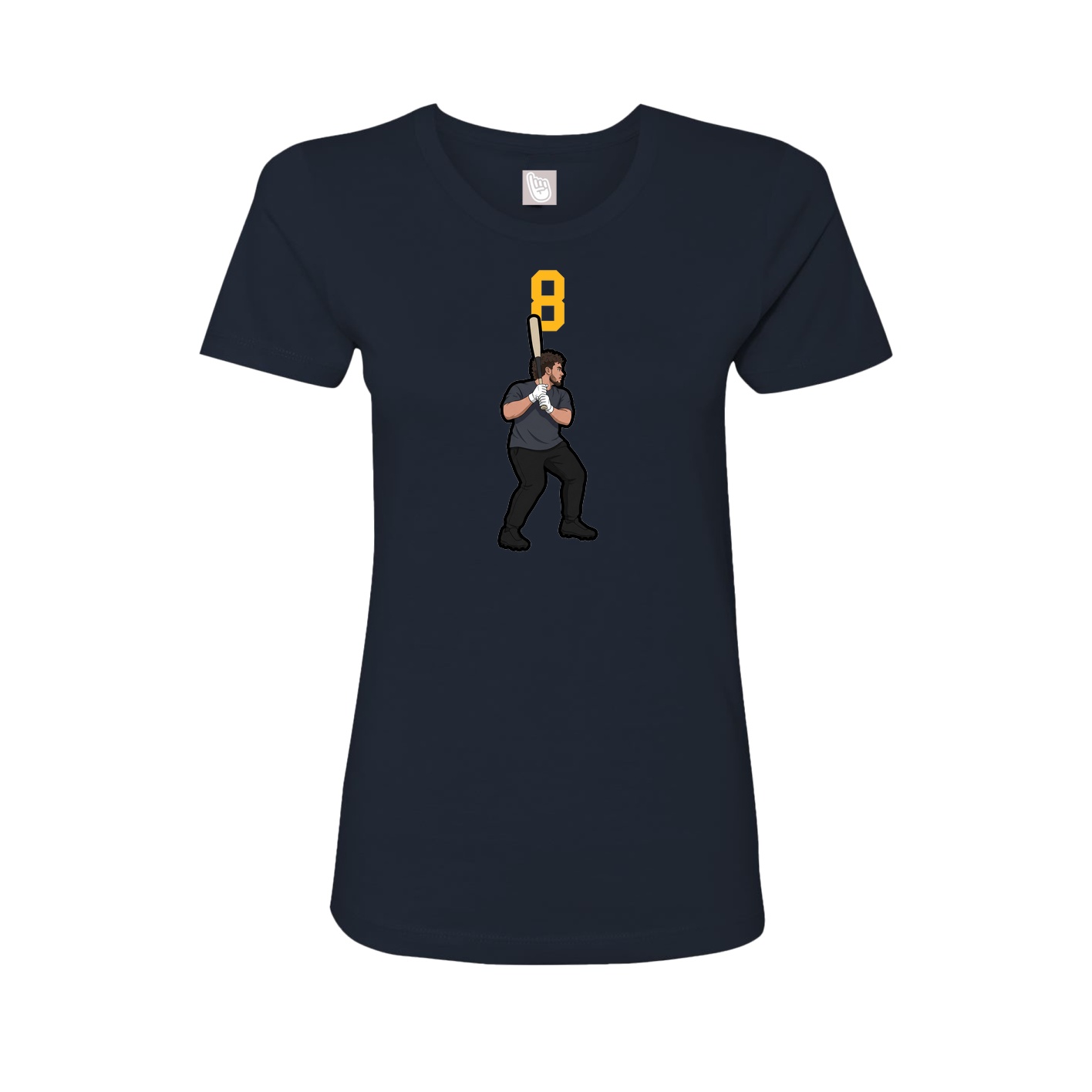 Womens Tee — Number Top in Navy