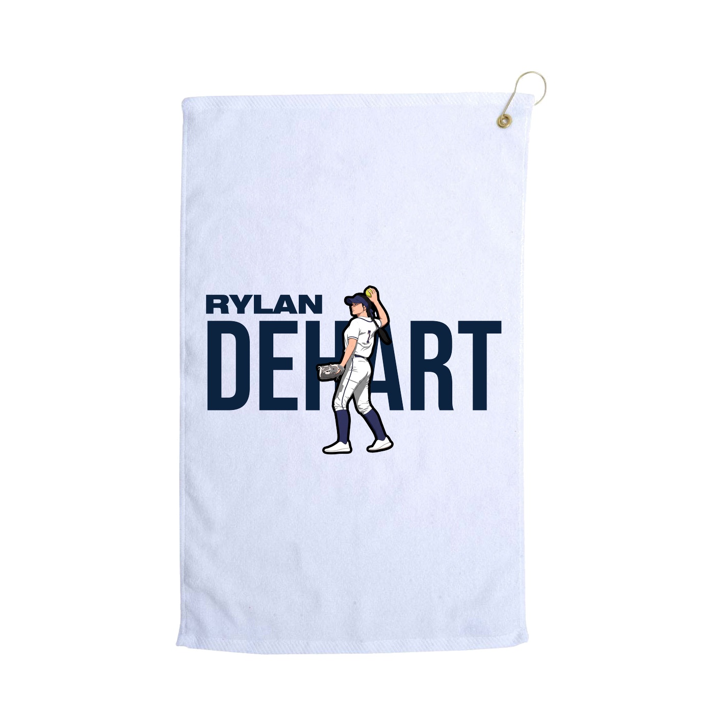 Golf Towel — Player Name in White