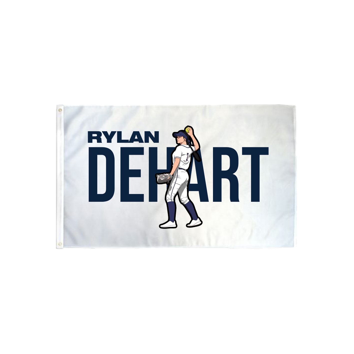 3x5 Flag — Player Name in Classic