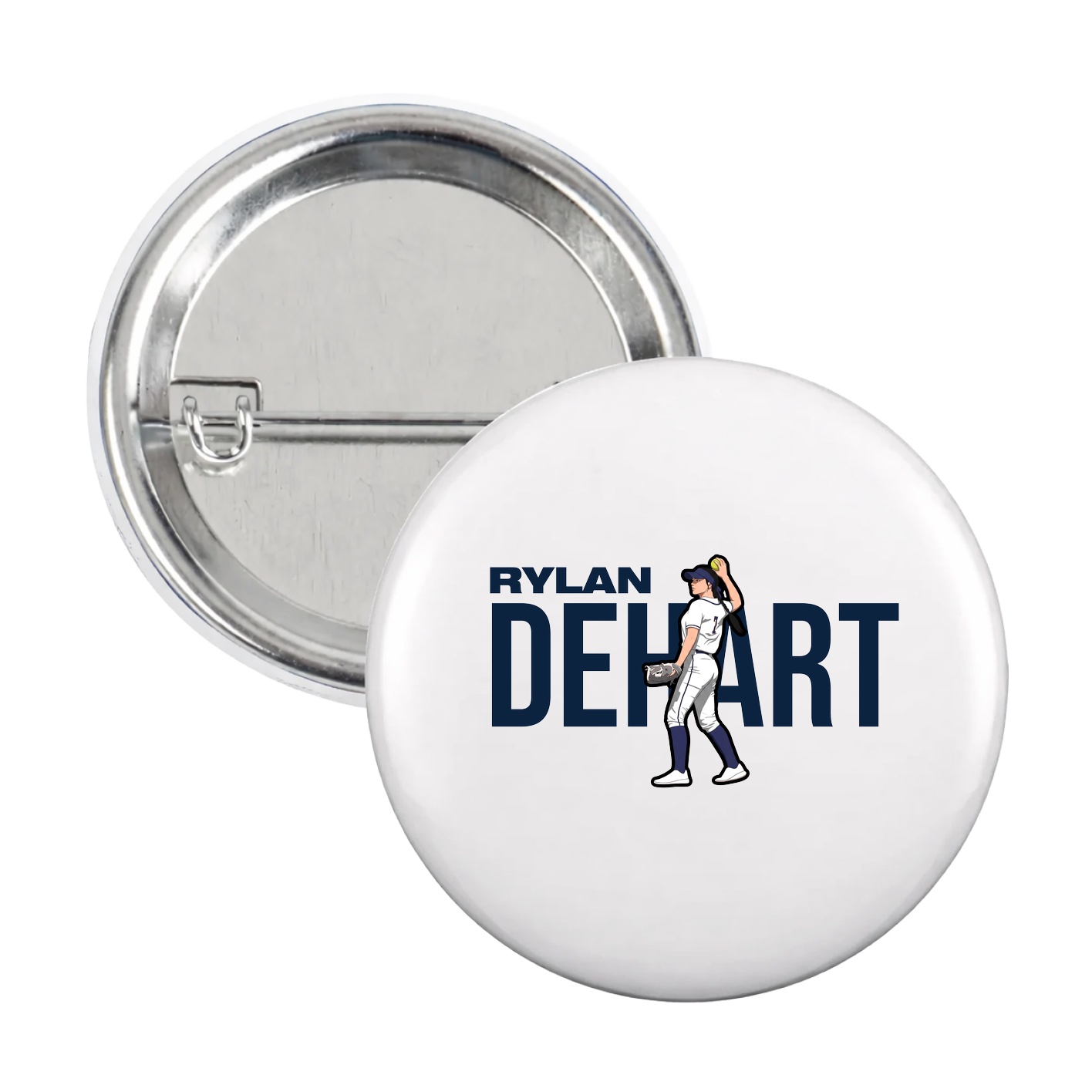 Game Day Button — Player Name in White