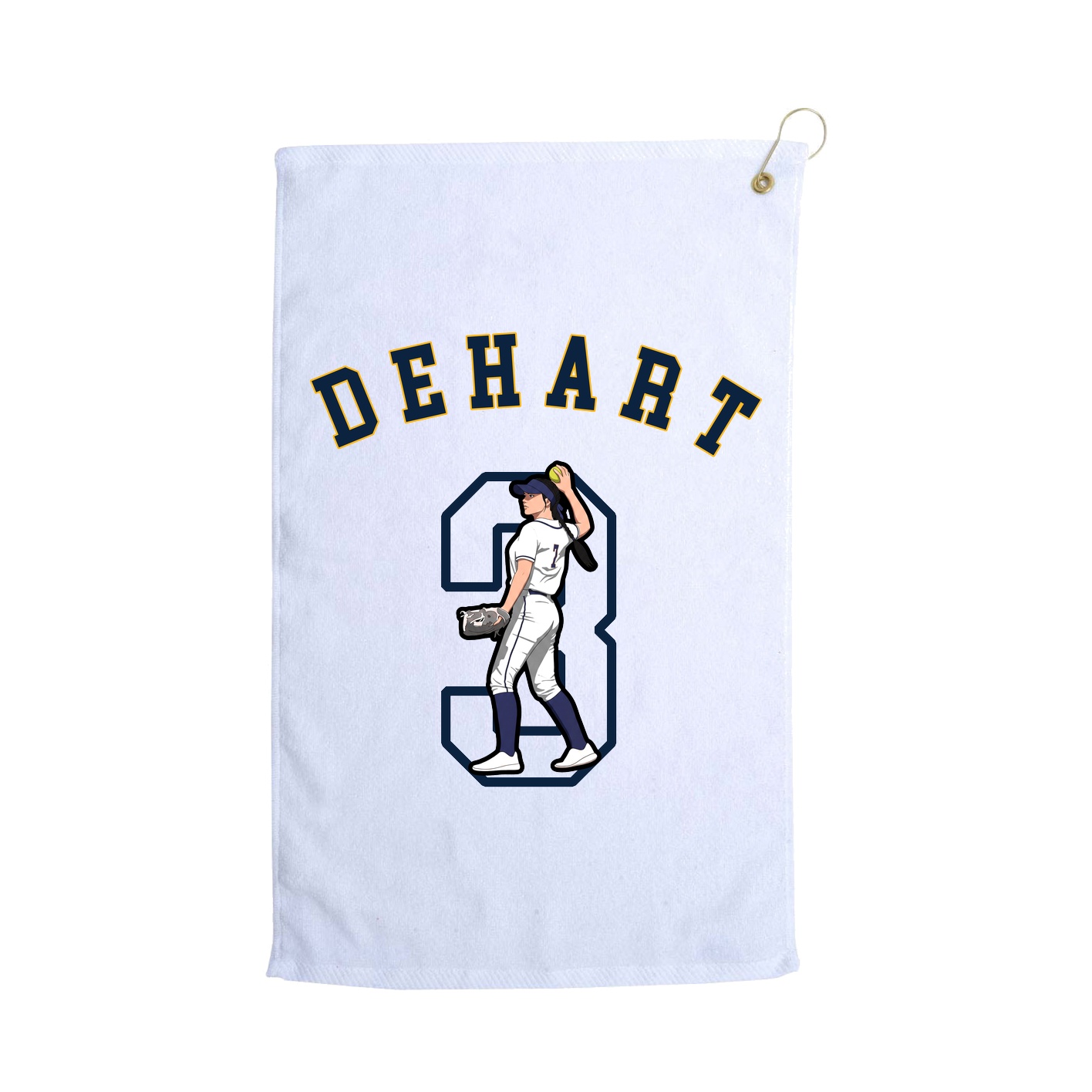 Golf Towel — Shirsey Arch in White