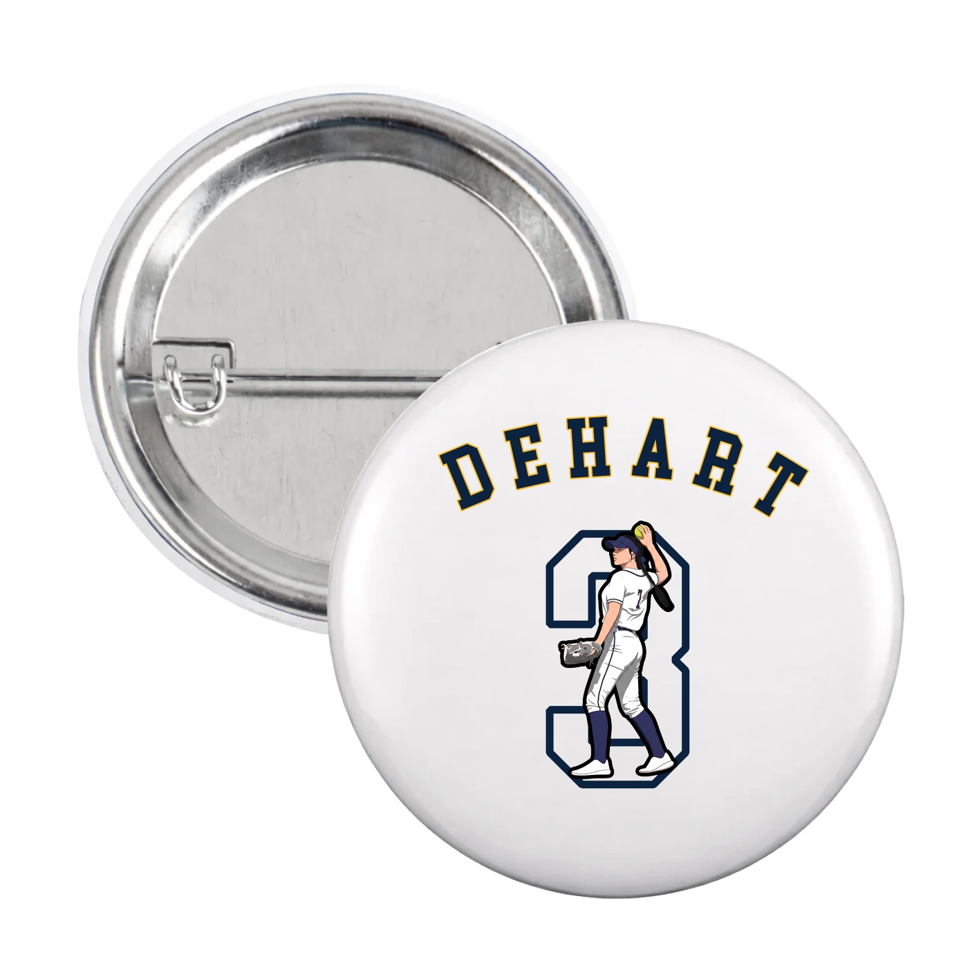 Game Day Button — Shirsey Arch in White