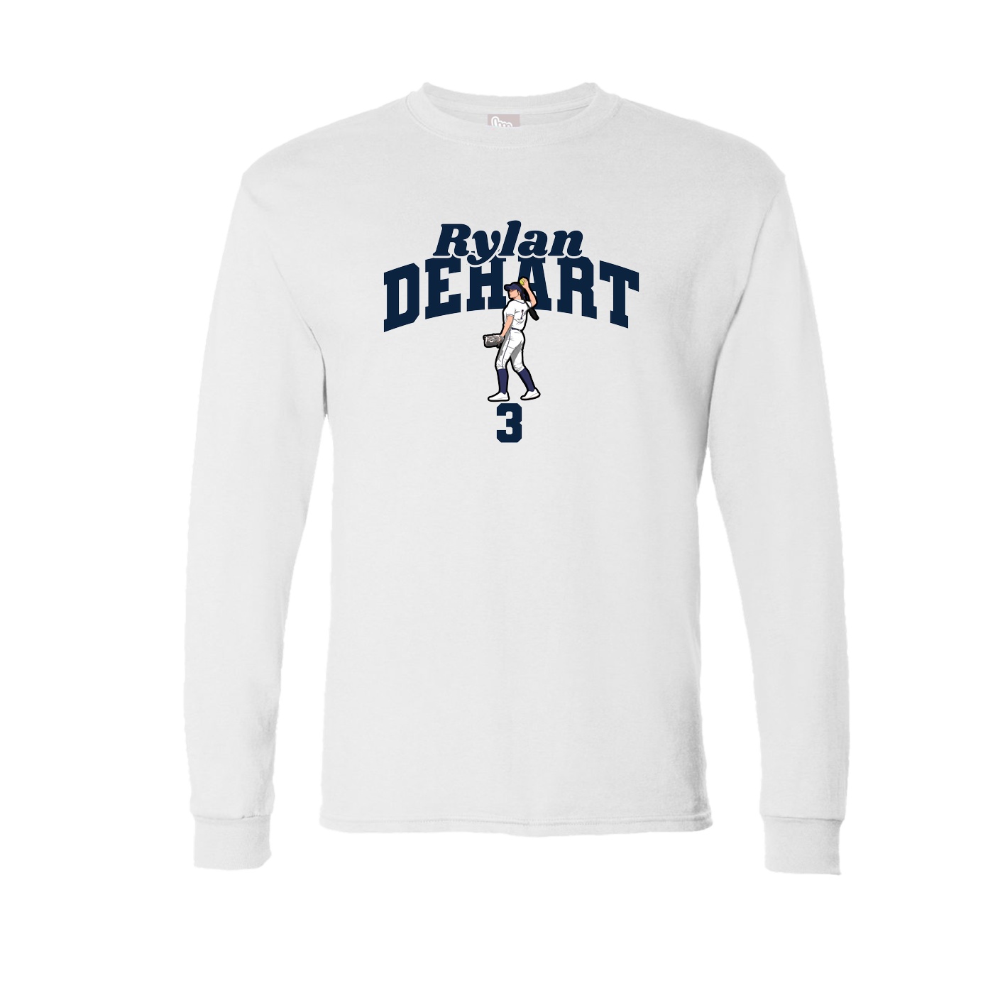 Long Sleeve Tee — Signature Arch in White