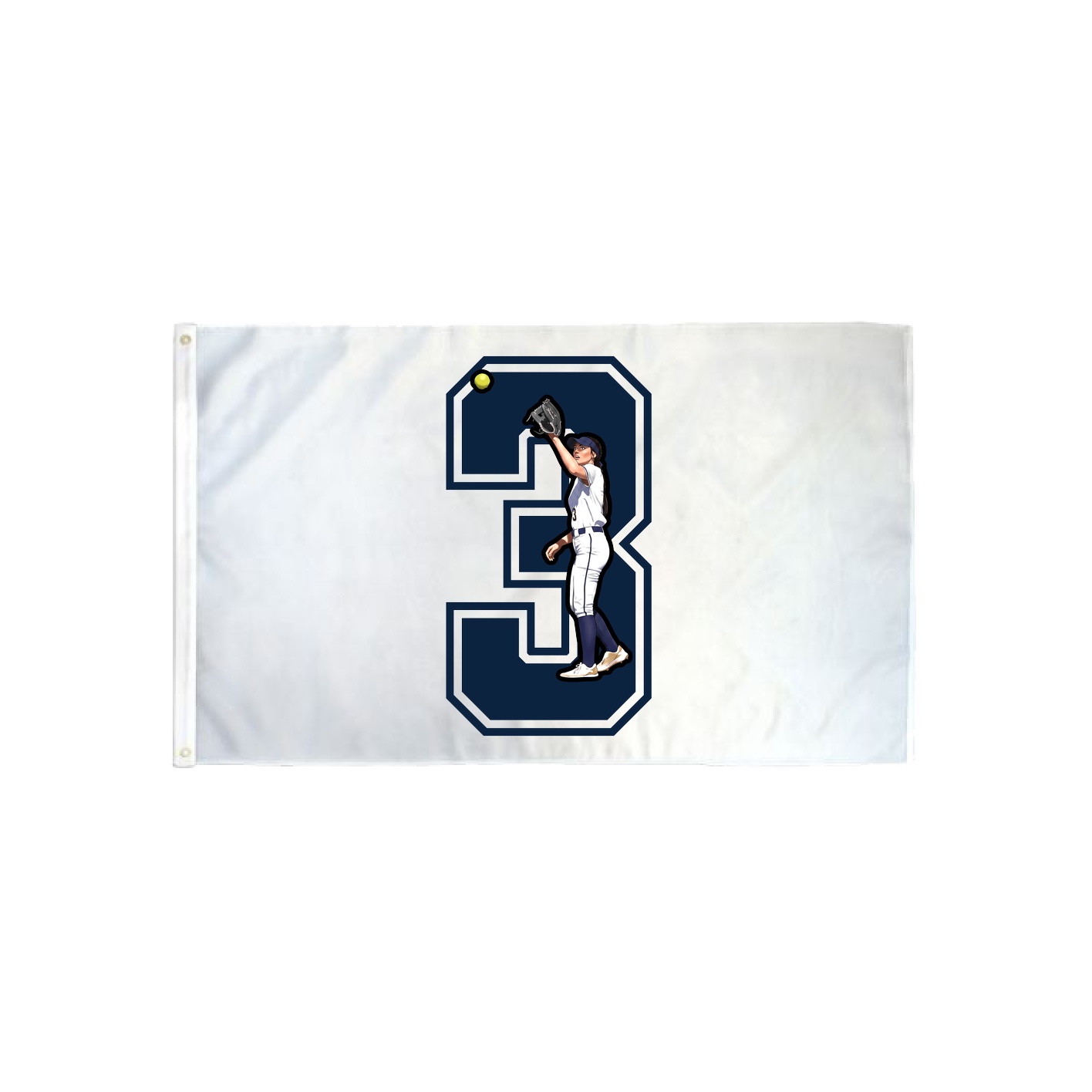 3x5 Flag — Number in Classic