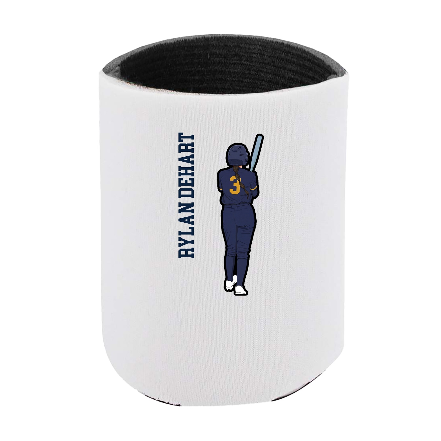 Can Holder — Name Vertical in White