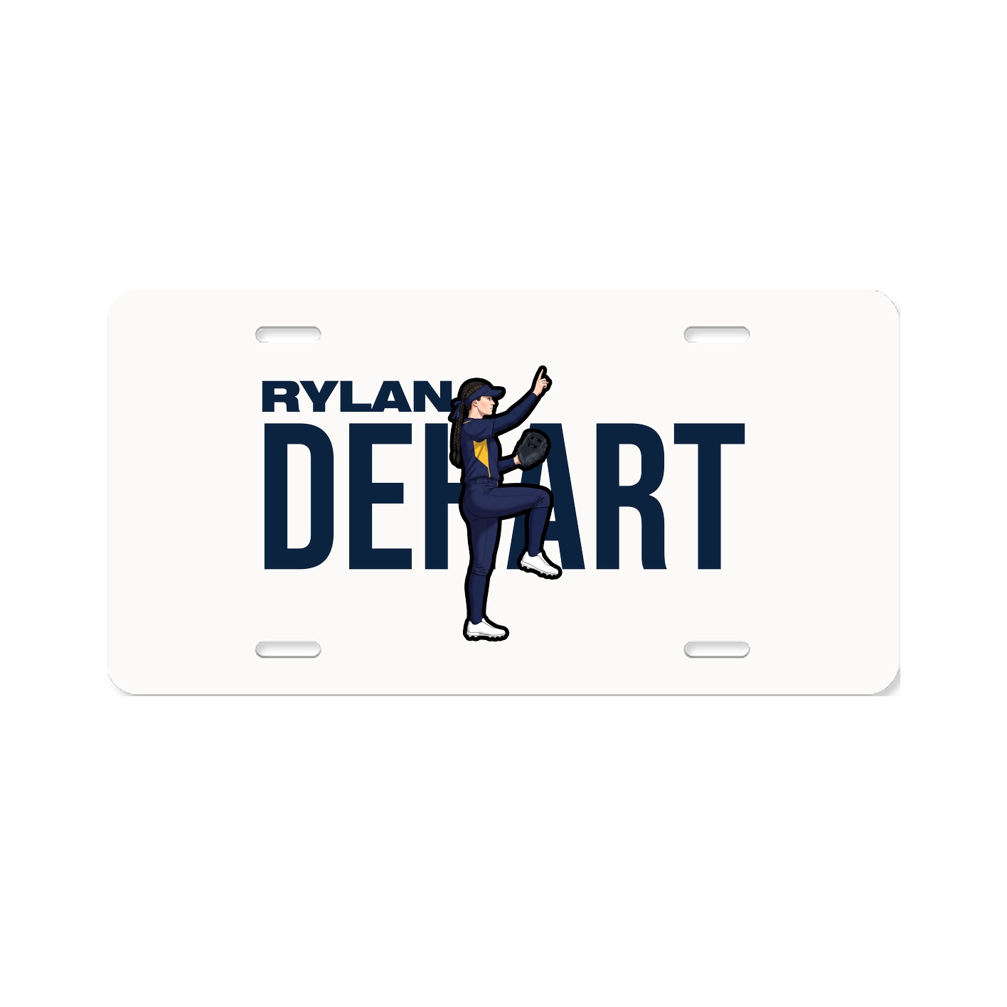 License Plate — Player Name in Classic