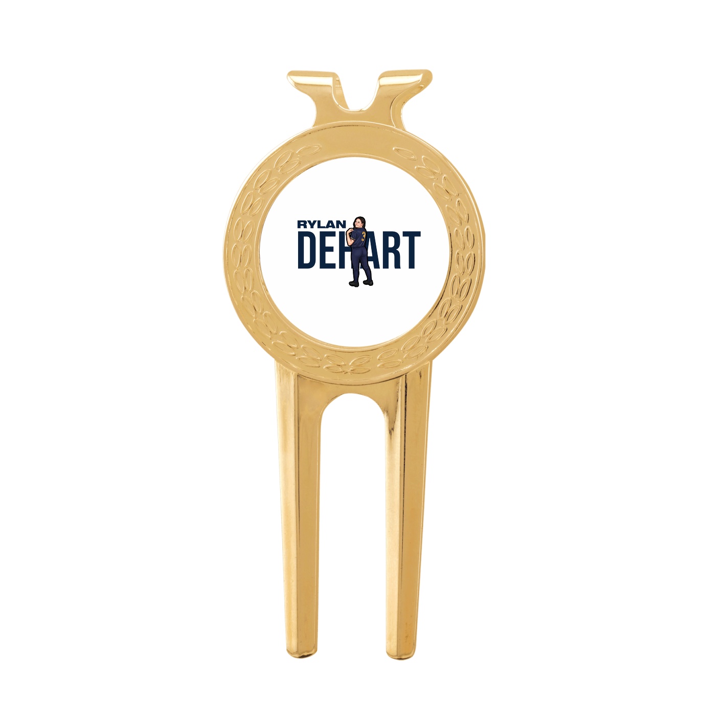 Divot Tool with Ball Marker — Player Name in Classic