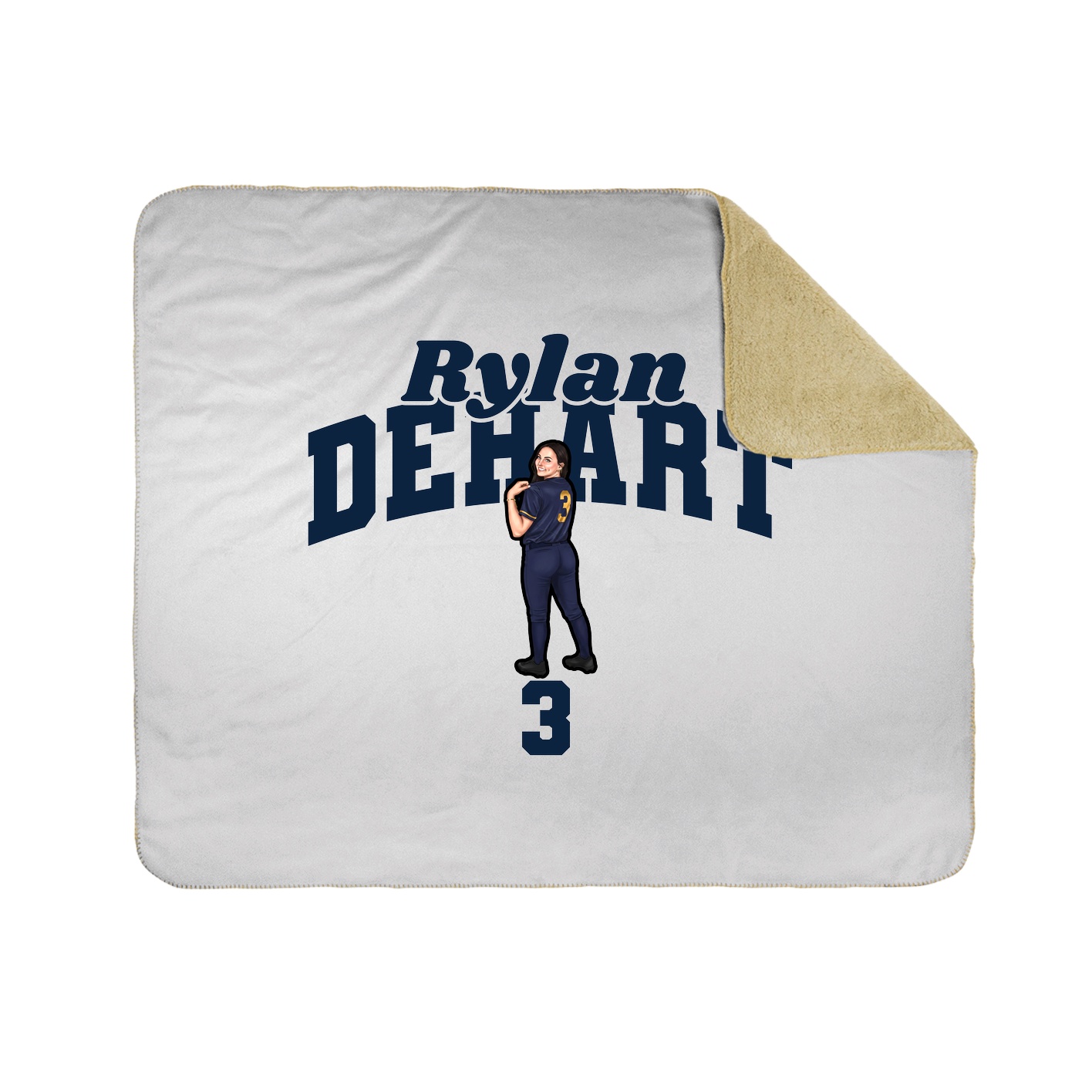 Throw Blanket — Signature Arch in White