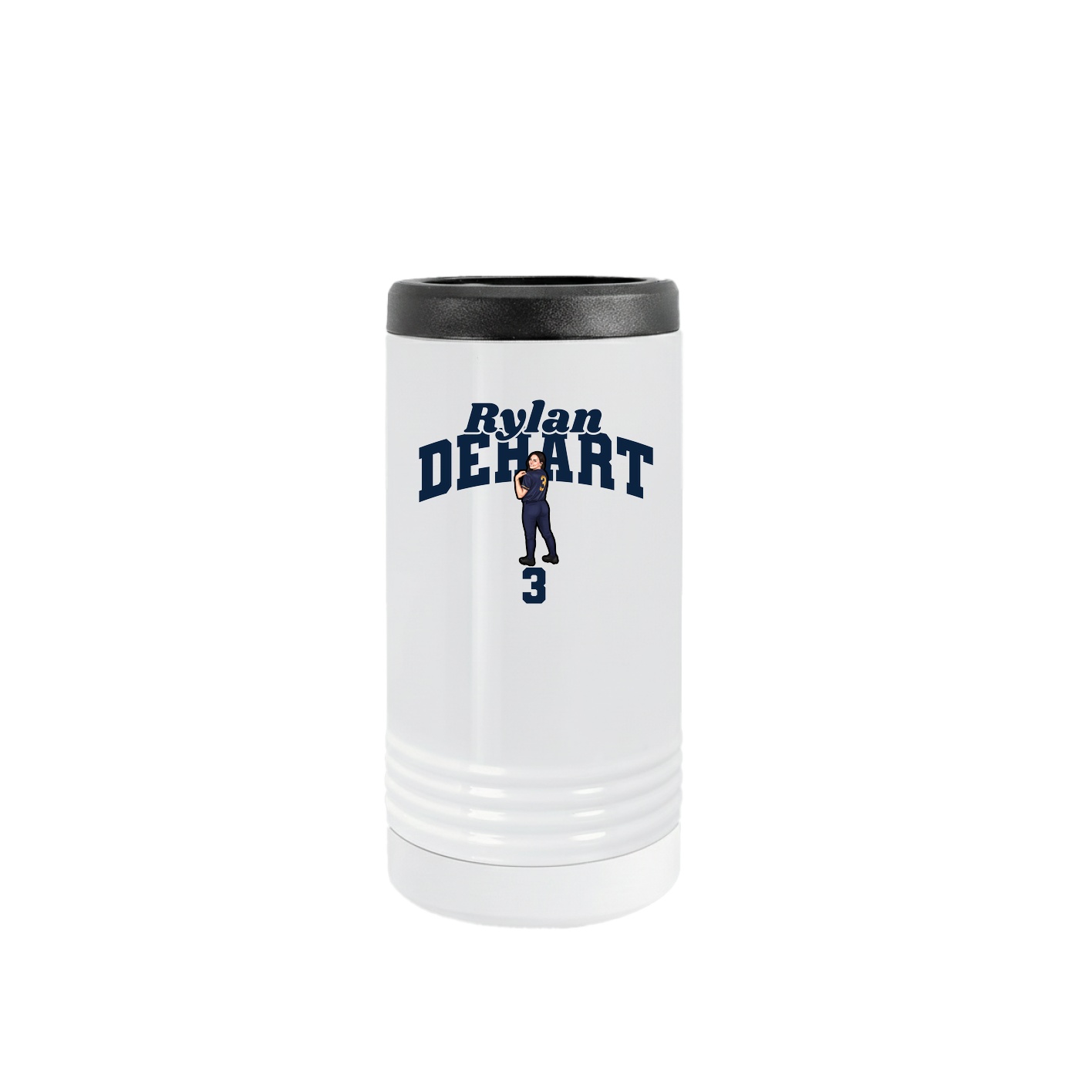 Slim Beverage Holder — Signature Arch in White