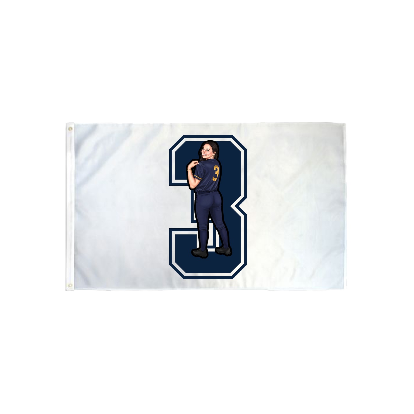 3x5 Flag — Number in Classic