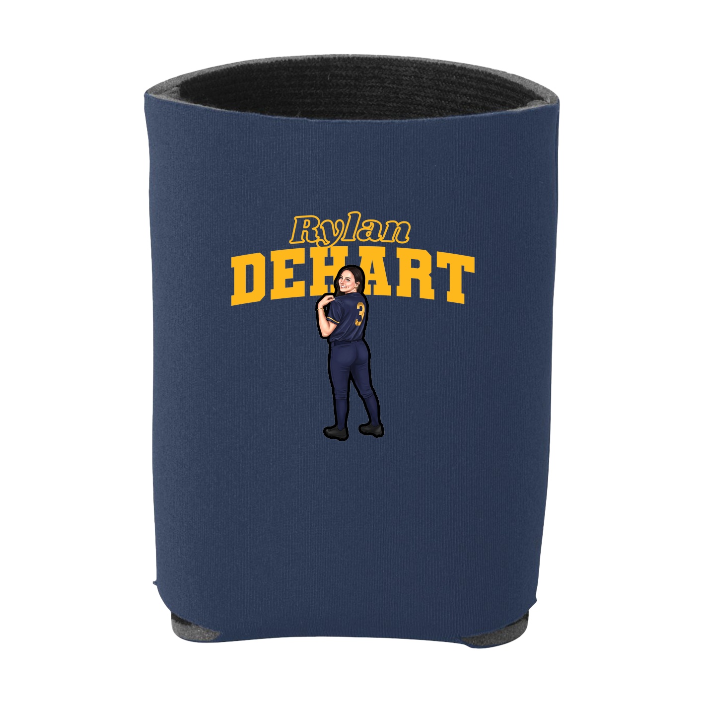 Can Holder — Name Arch in Navy