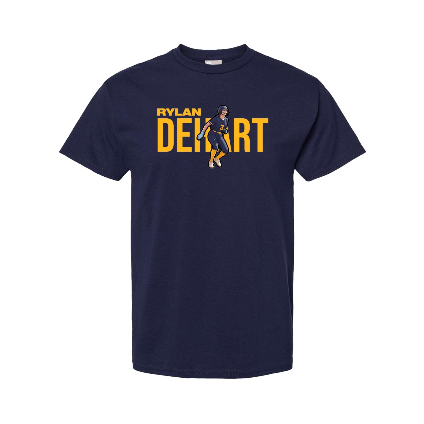 Youth Tee — Player Name in Navy
