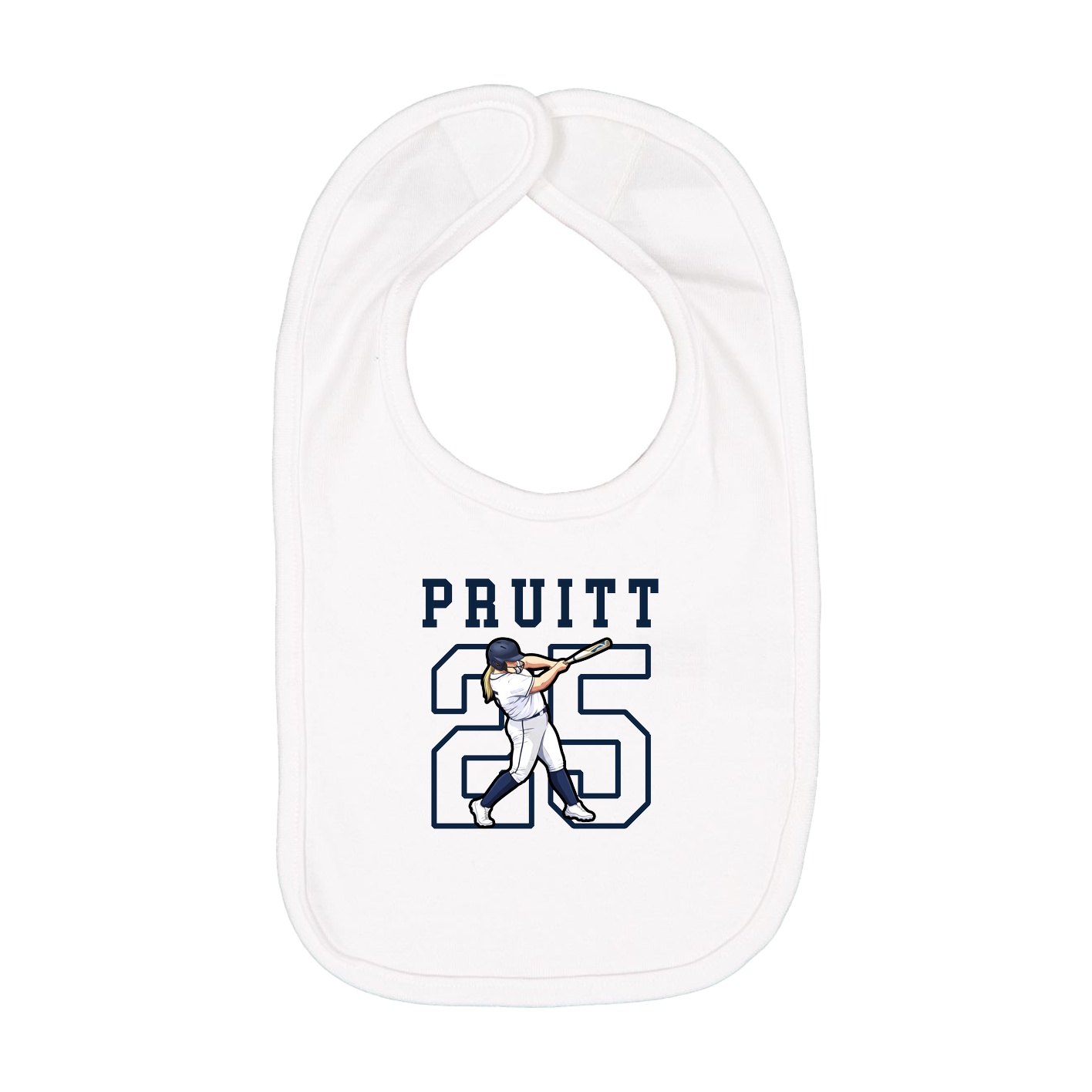 Infant Bib — Shirsey in White