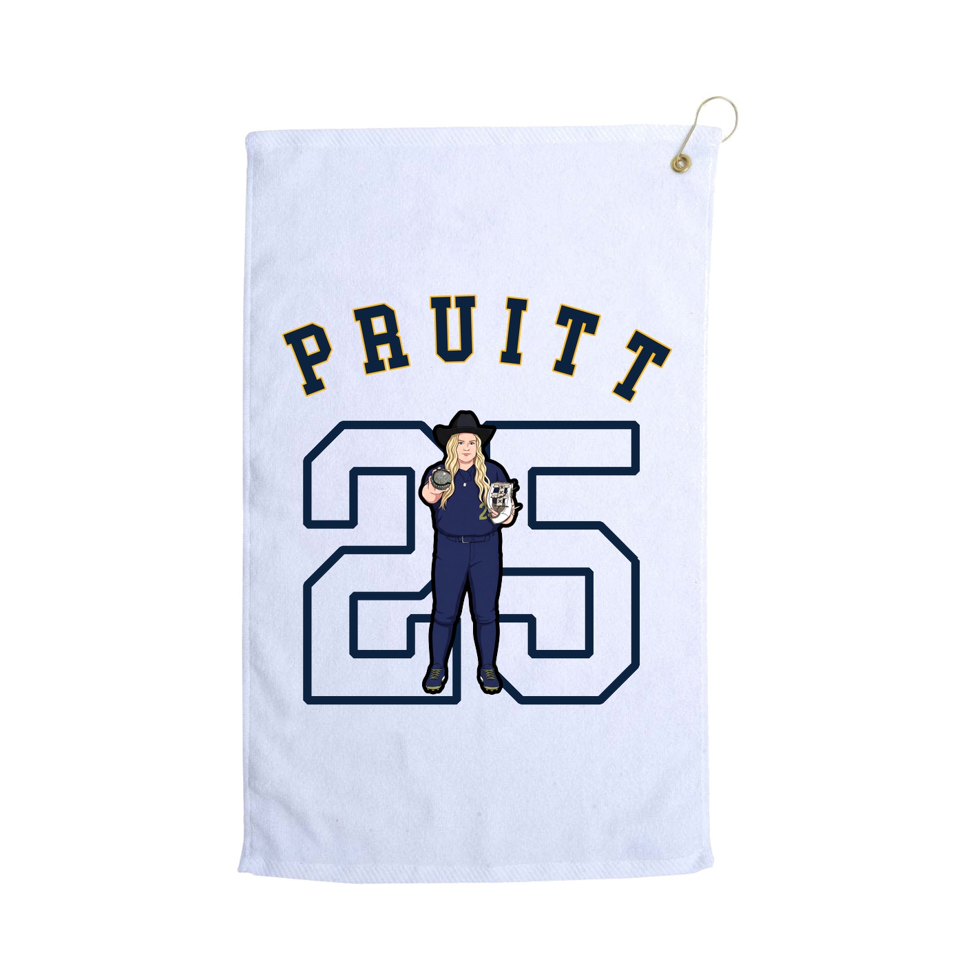 Golf Towel — Shirsey Arch in White