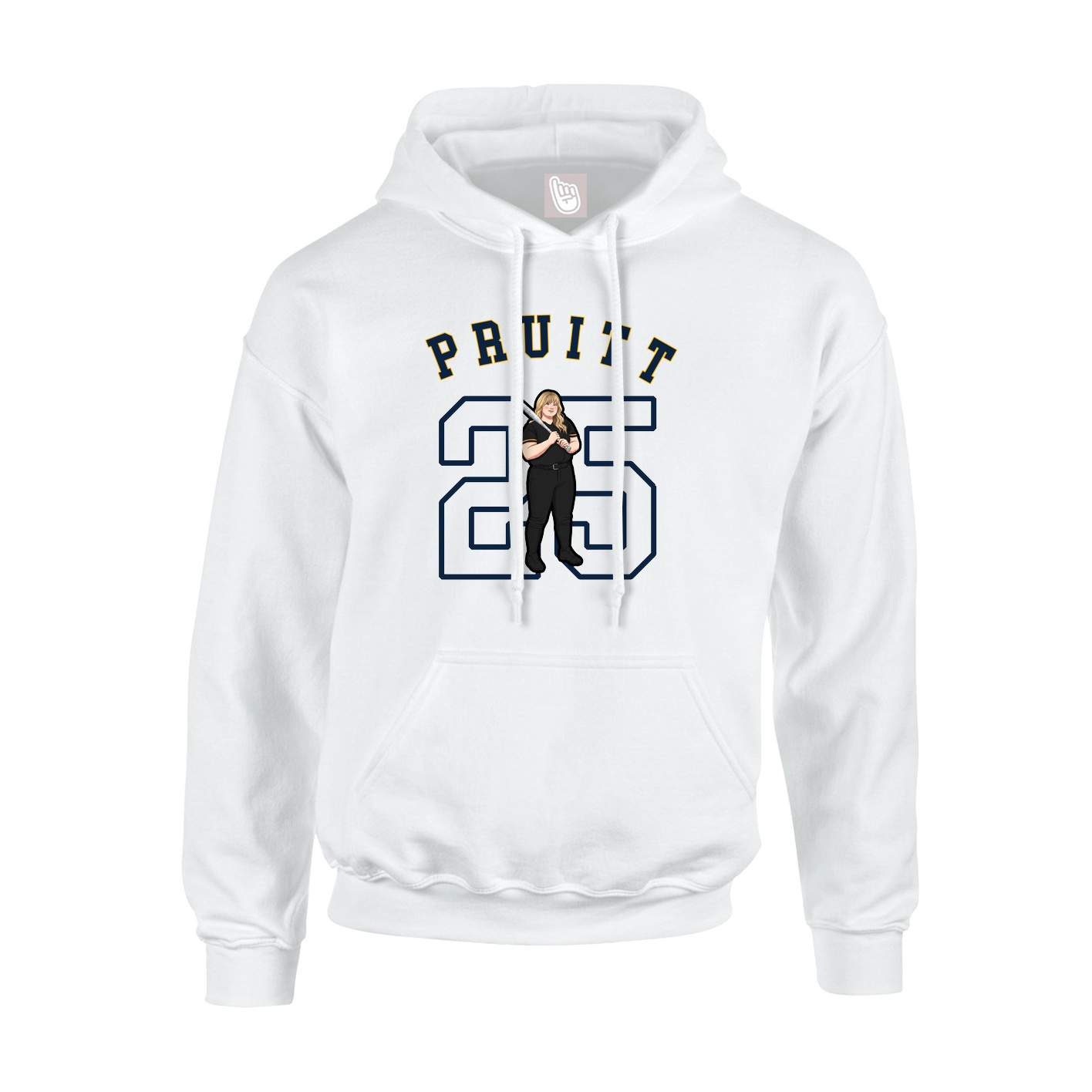 Youth Hoodie — Shirsey Arch in White