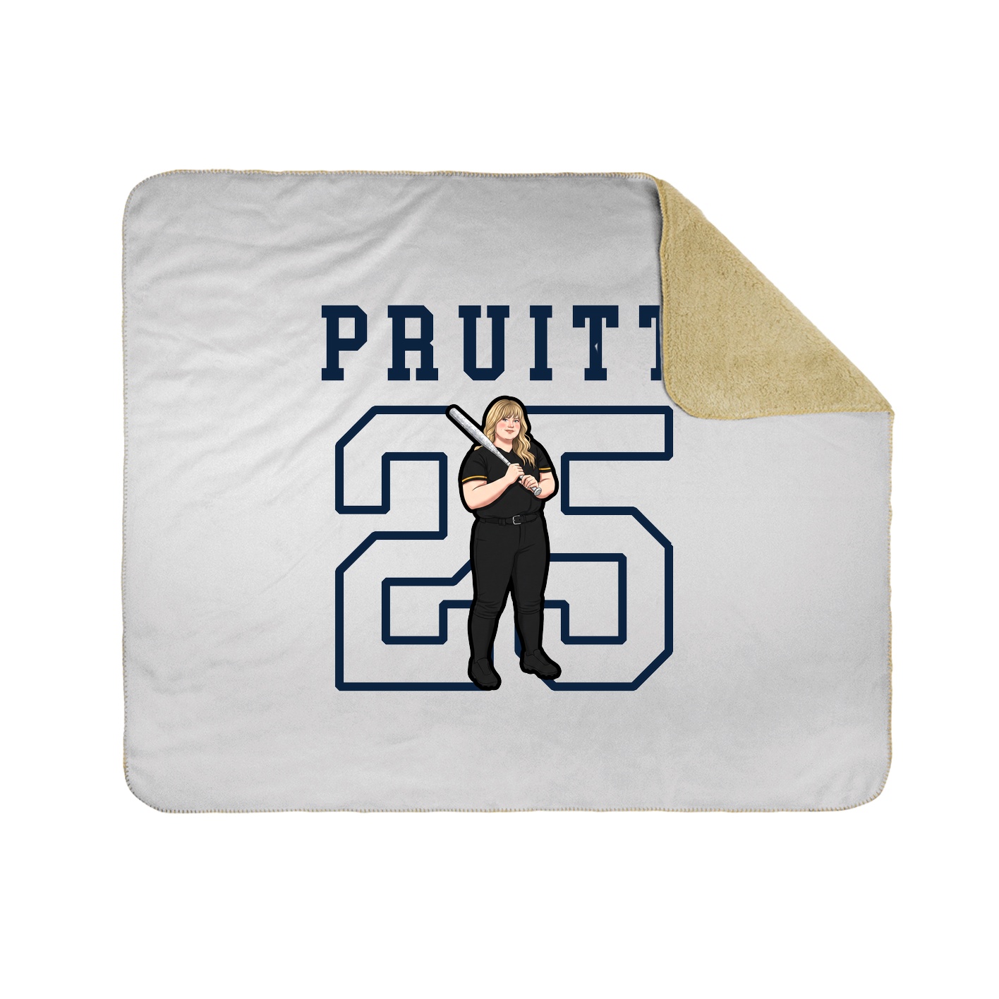Throw Blanket — Shirsey in White